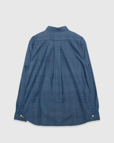 No240 Utility Shirt Indigo Check Chambray