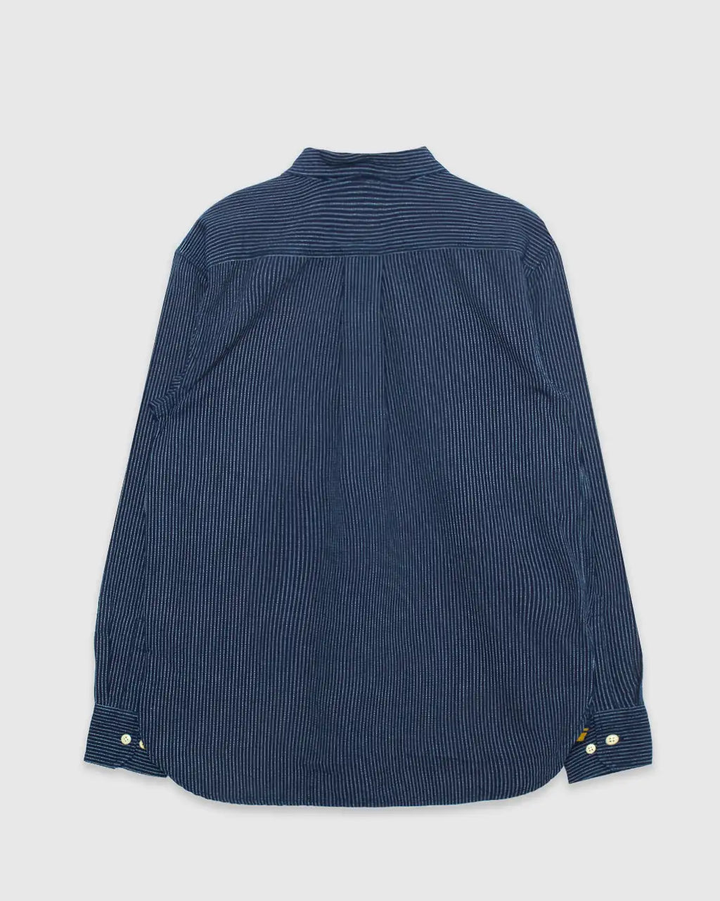 No240 Utility Shirt Indigo White Stripe Chambray