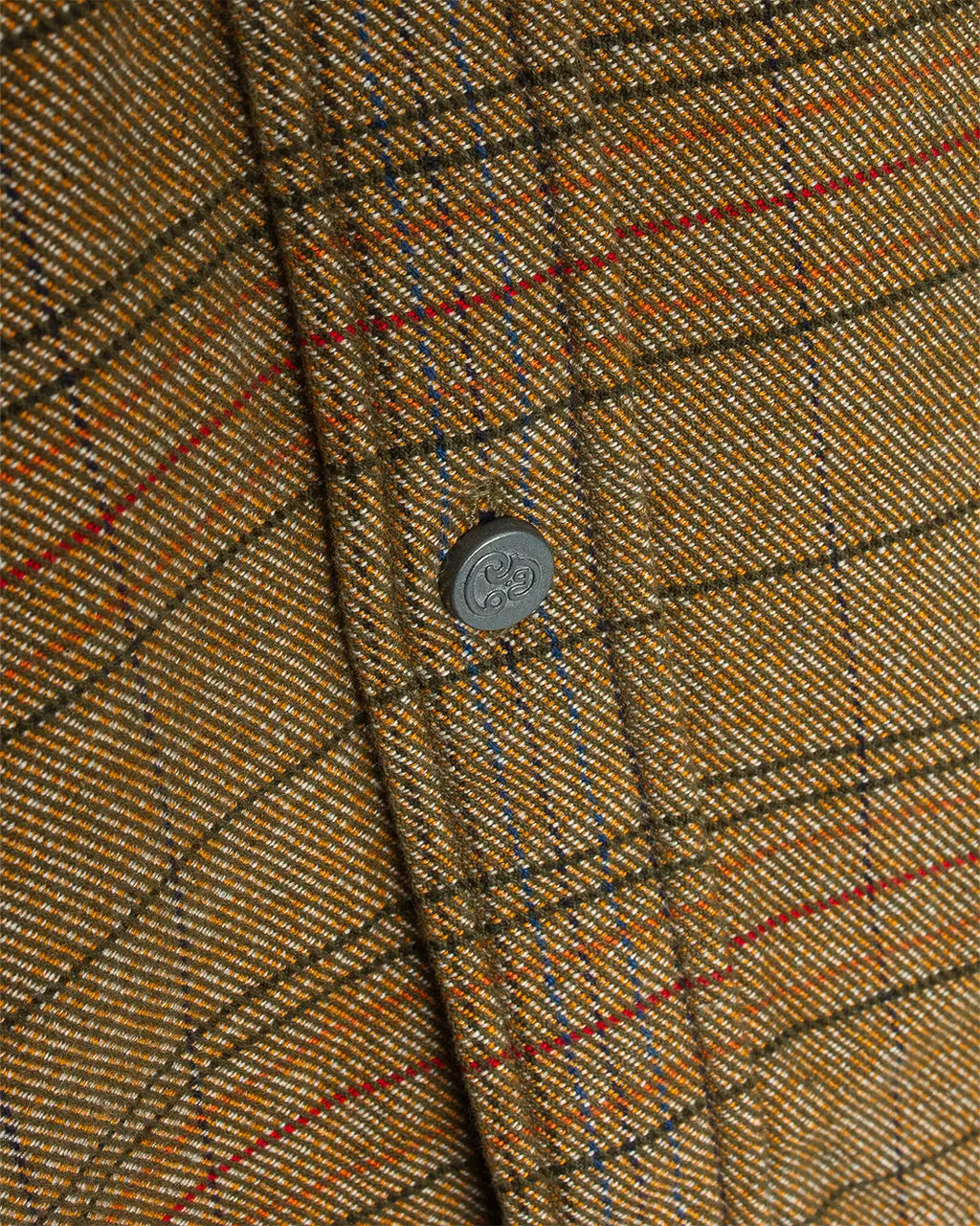 No5 Classic Shirt Two Ply Flecked Brown Check