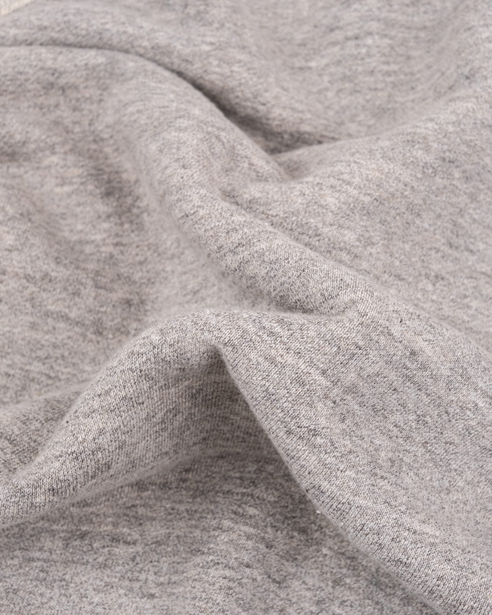 Loopwheel Crewneck Sweat Shirt Brushed Back - Heather Gray