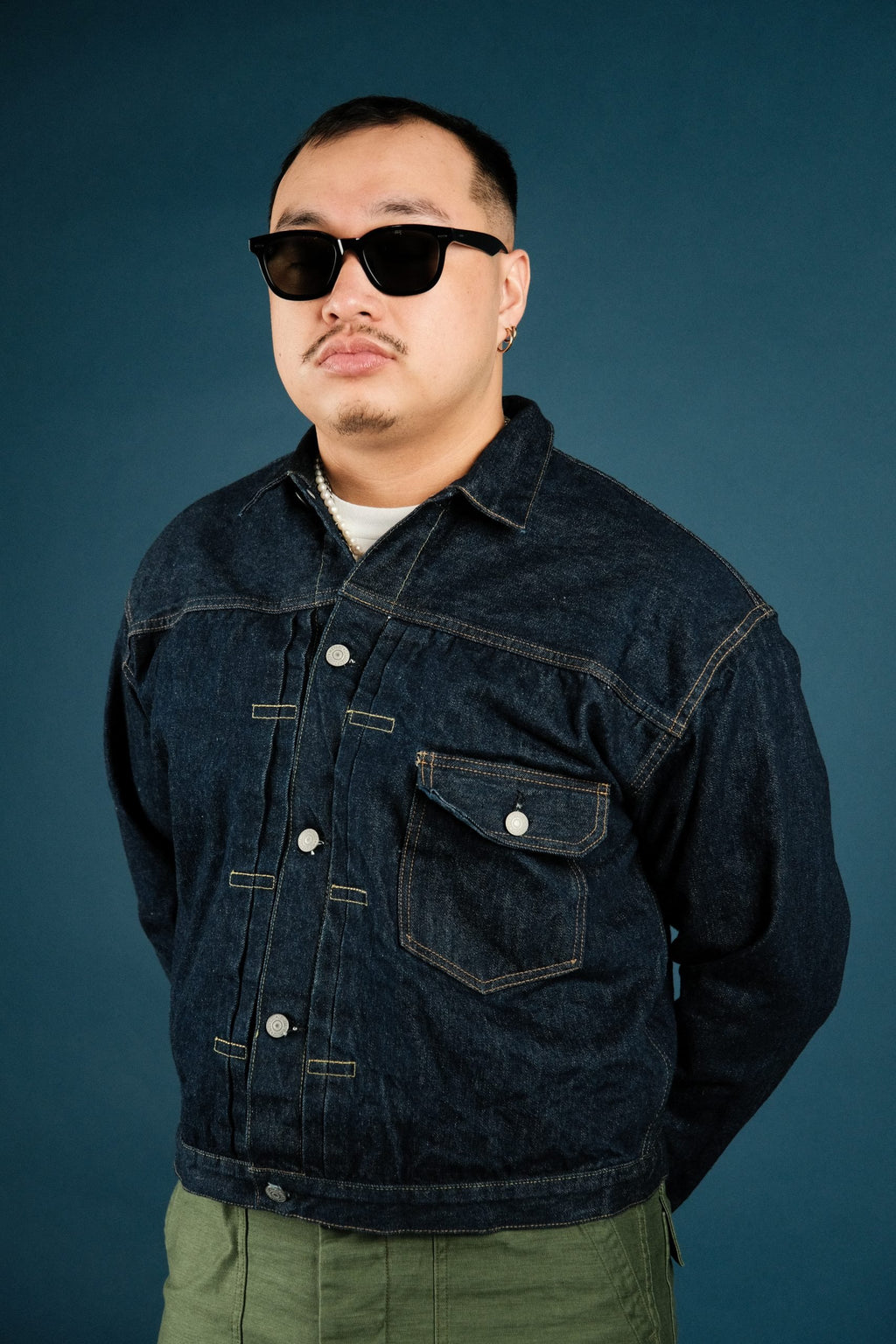 TYPE 1 40's Pleated Front Blouse - One Wash