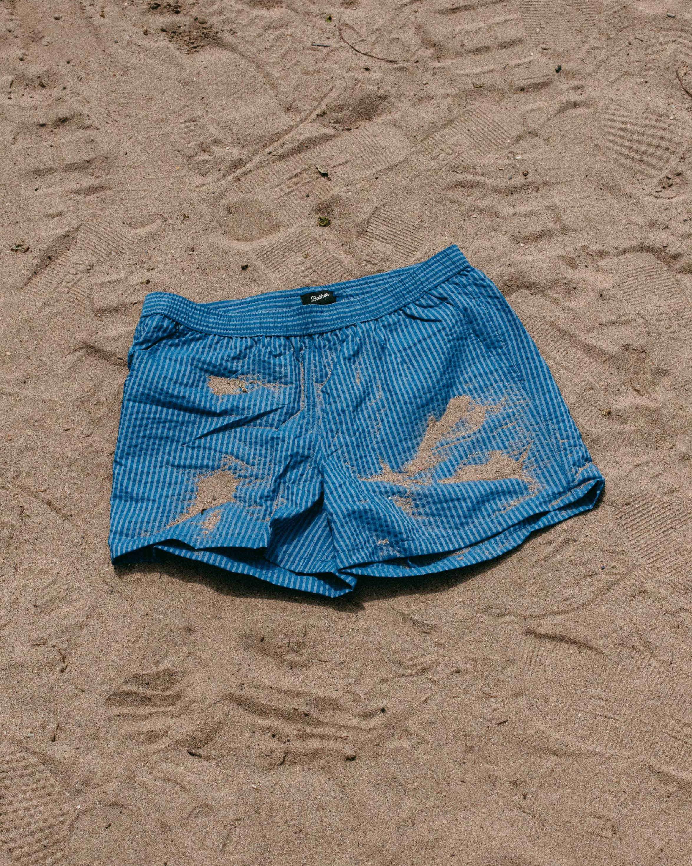 Brine Seersucker Modern Trunk Navy