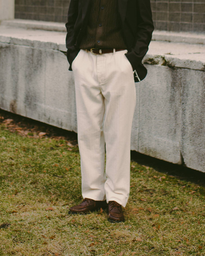 Drawstring Trousers Cairnes Ecru
