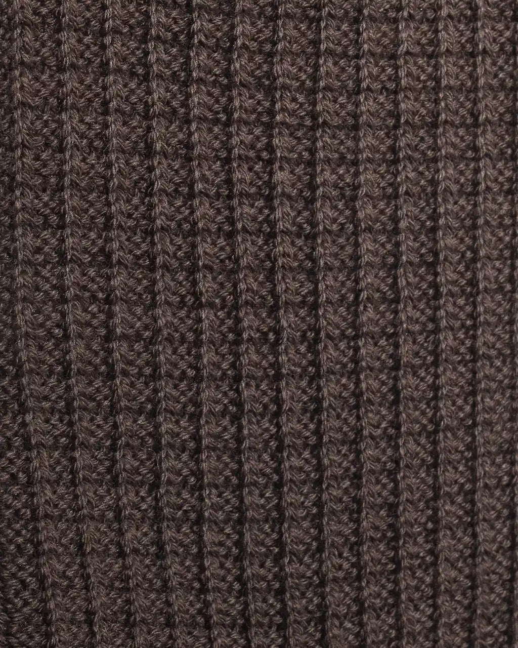Cotton Waffle Crew Socks Dark Brown R1110