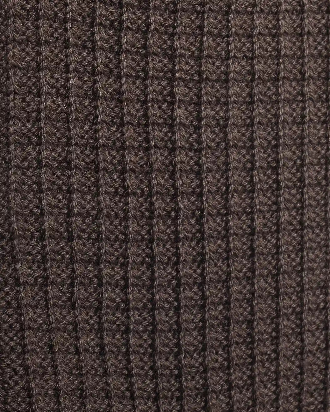 Cotton Waffle Crew Socks Dark Brown R1110