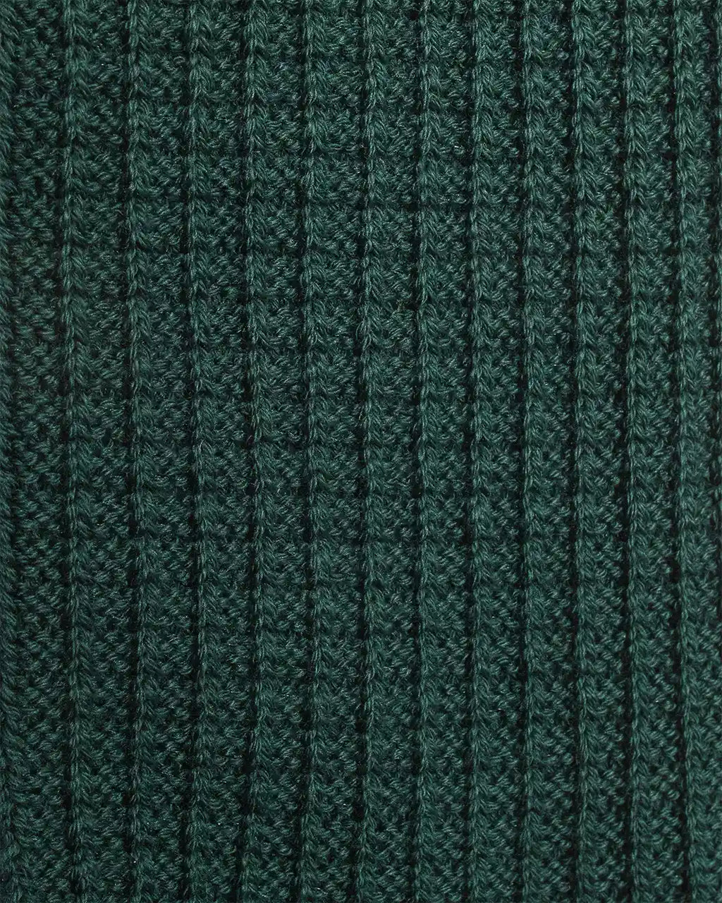 Cotton Waffle Crew Socks Forest Green R1110