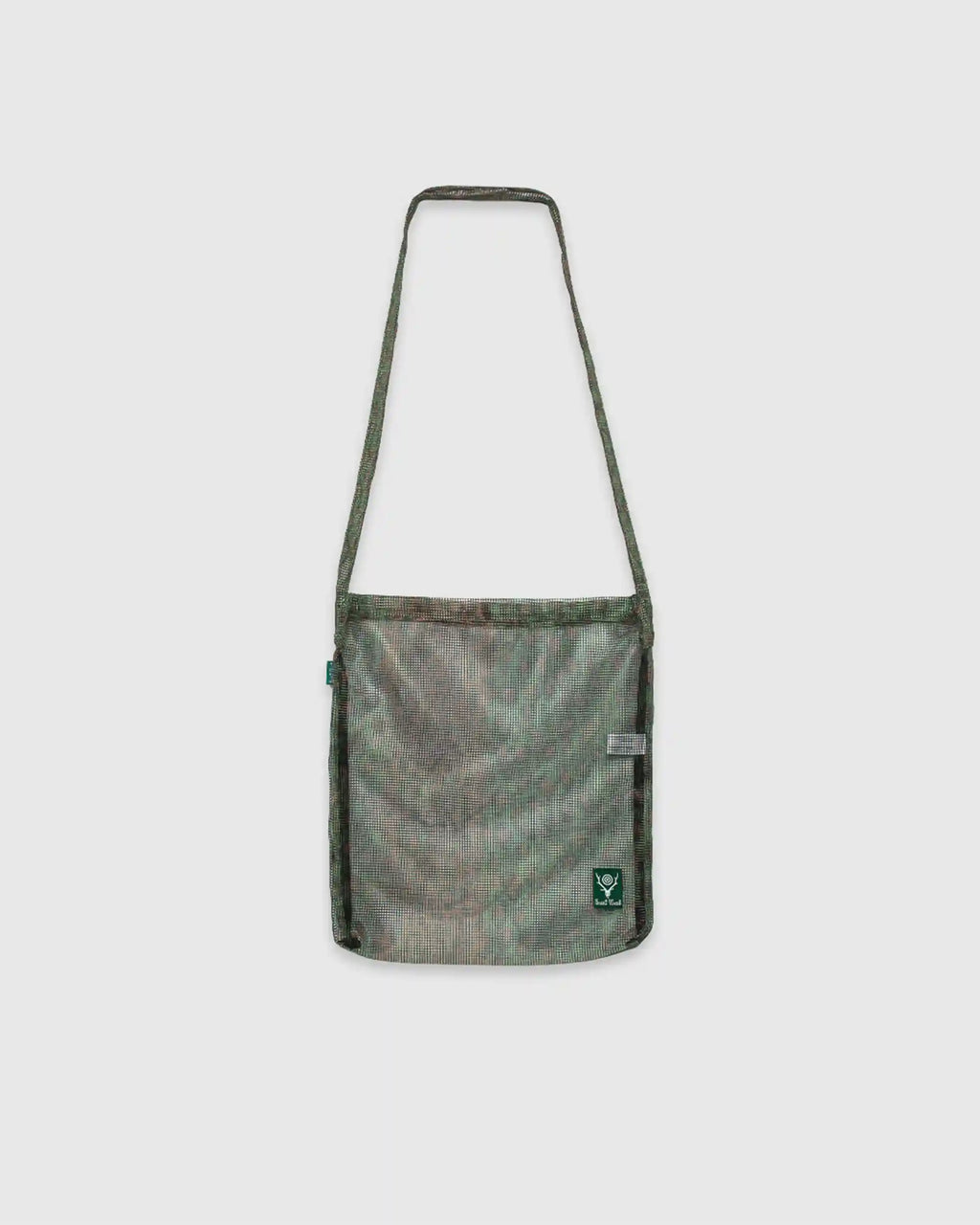 Heavyweight Printed Mesh Book Bag Green