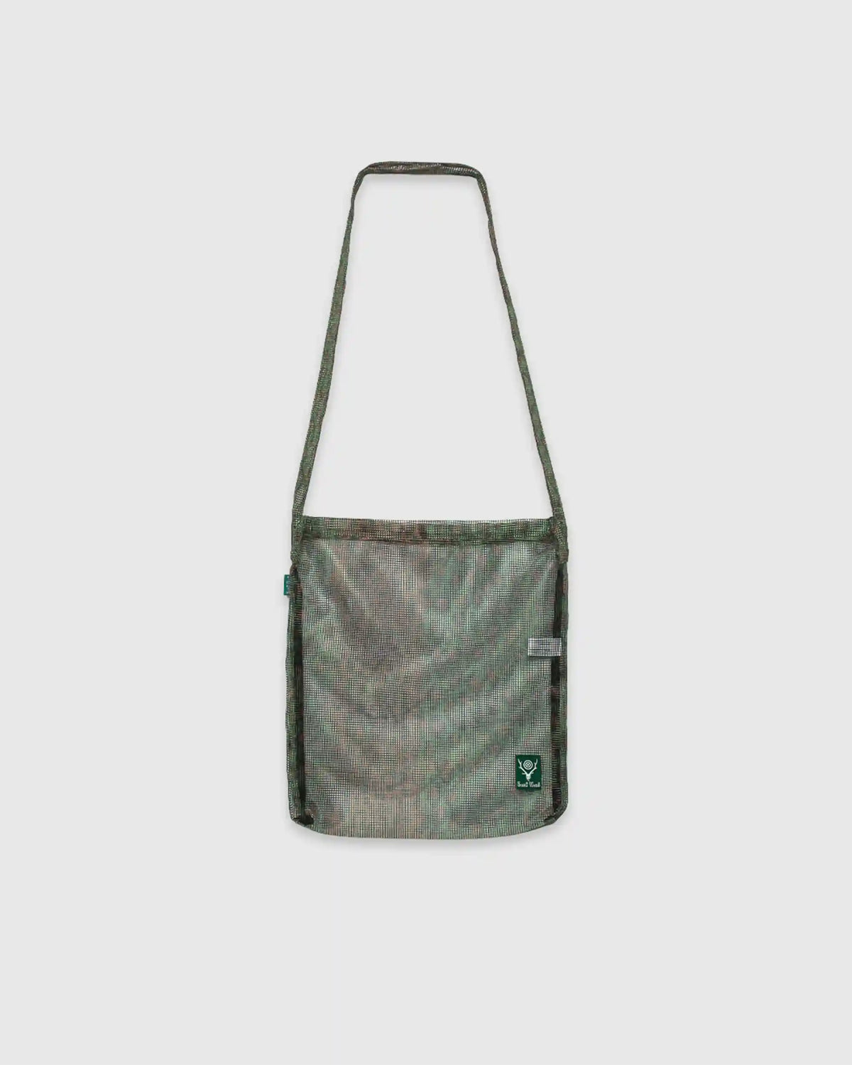 Heavyweight Printed Mesh Book Bag Green
