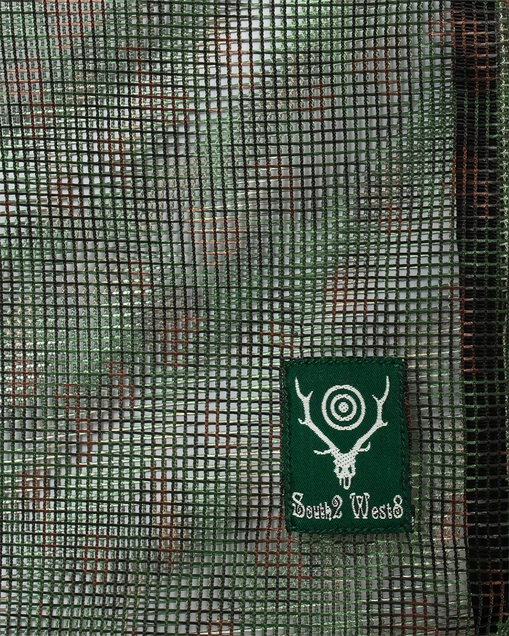 Heavyweight Printed Mesh Book Bag Green