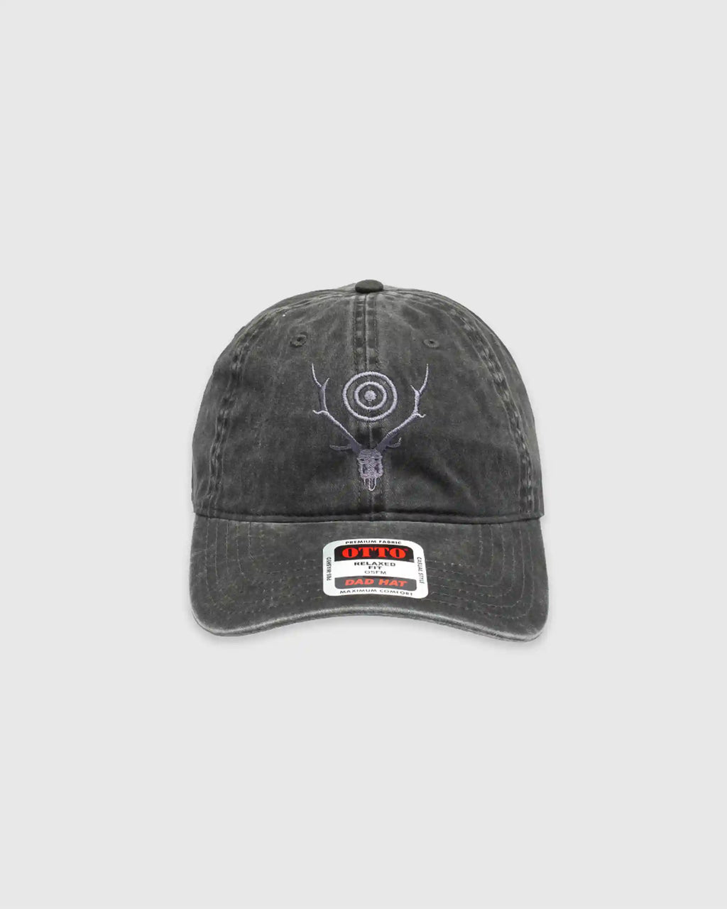 S&T Embroidery Strap Back Cap Black