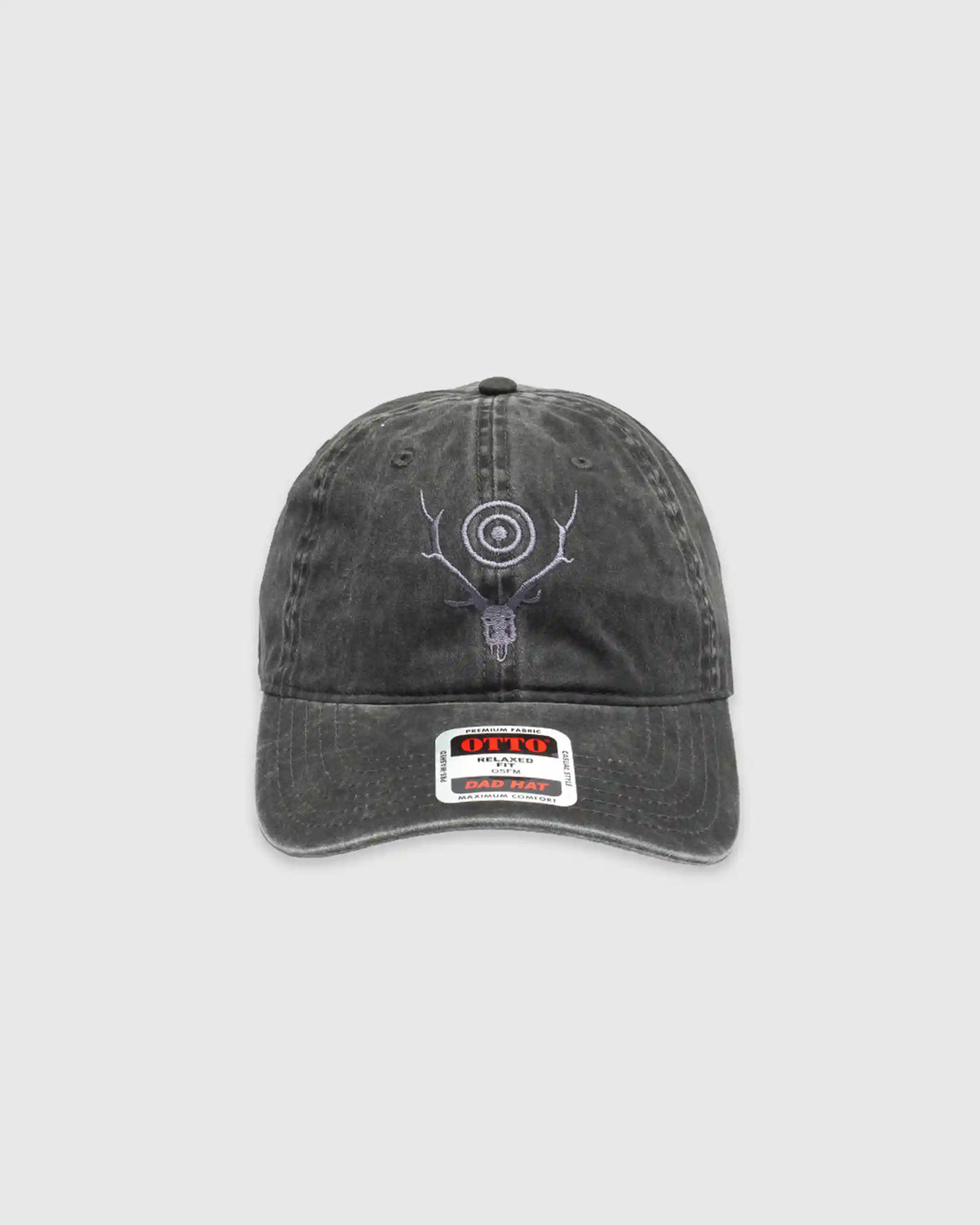 S&T Embroidery Strap Back Cap Black
