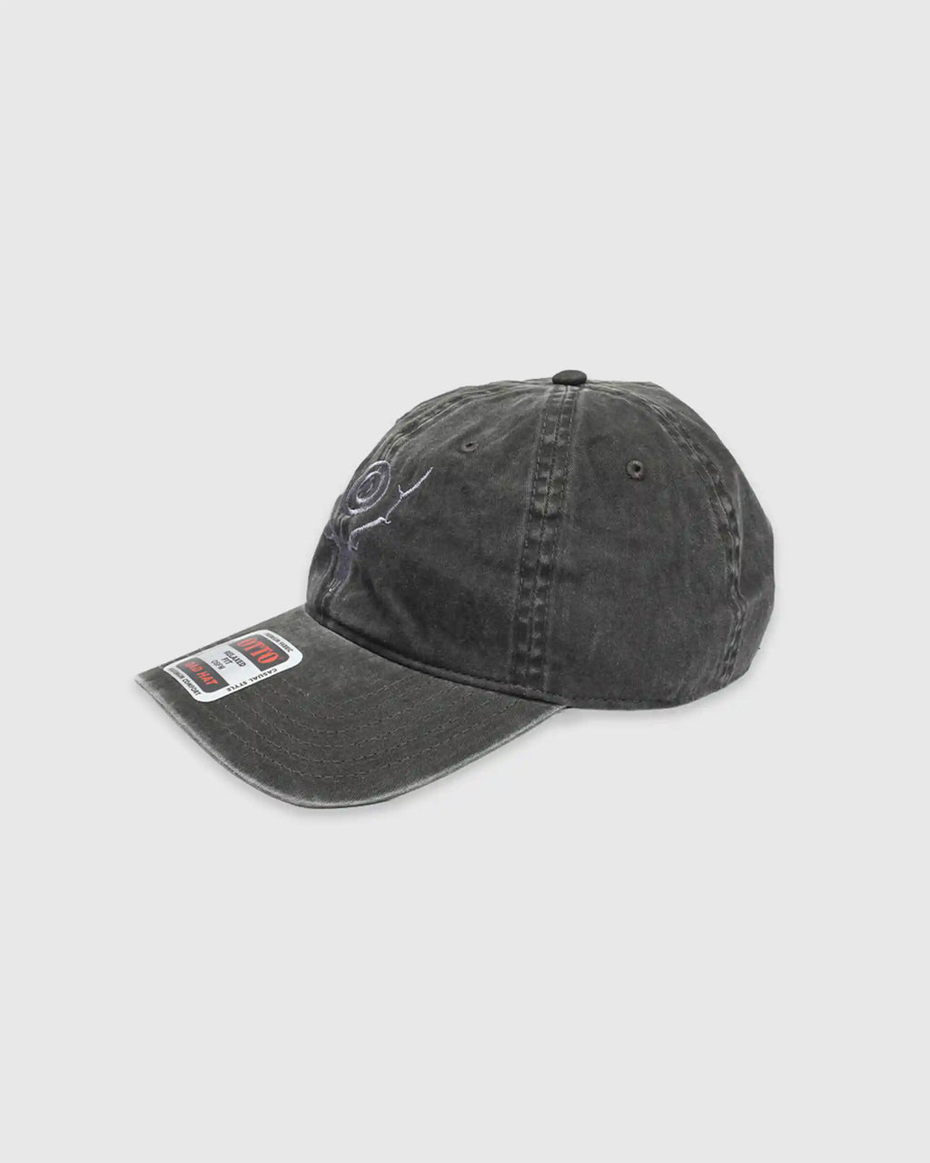 S&T Embroidery Strap Back Cap Black