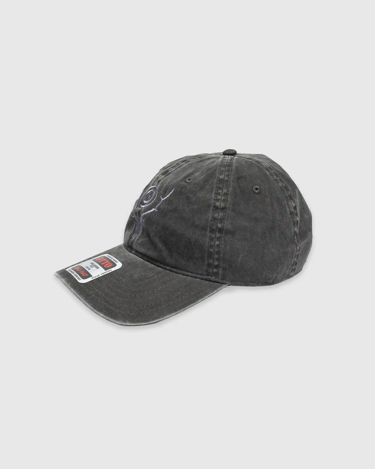 S&T Embroidery Strap Back Cap Black