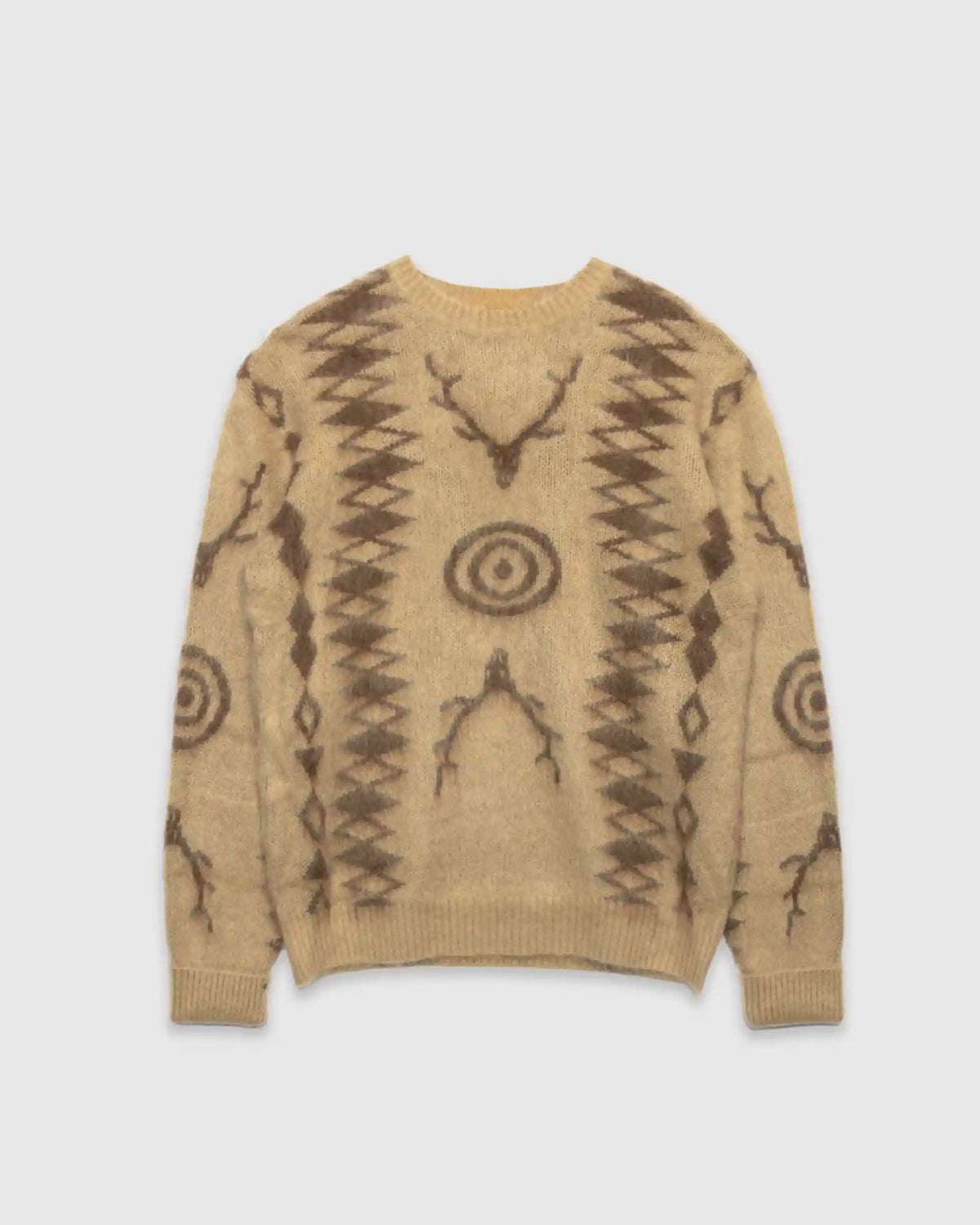 Skull & Target Crew Neck Sweater Beige