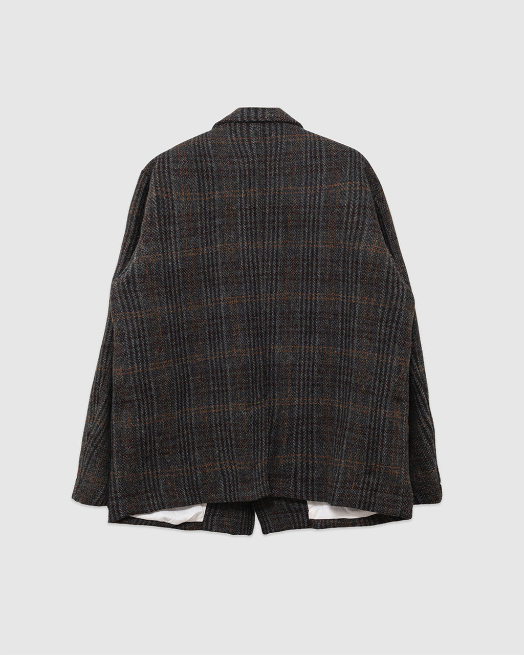 Harris Tweed Four-button Coverall Jacket Check