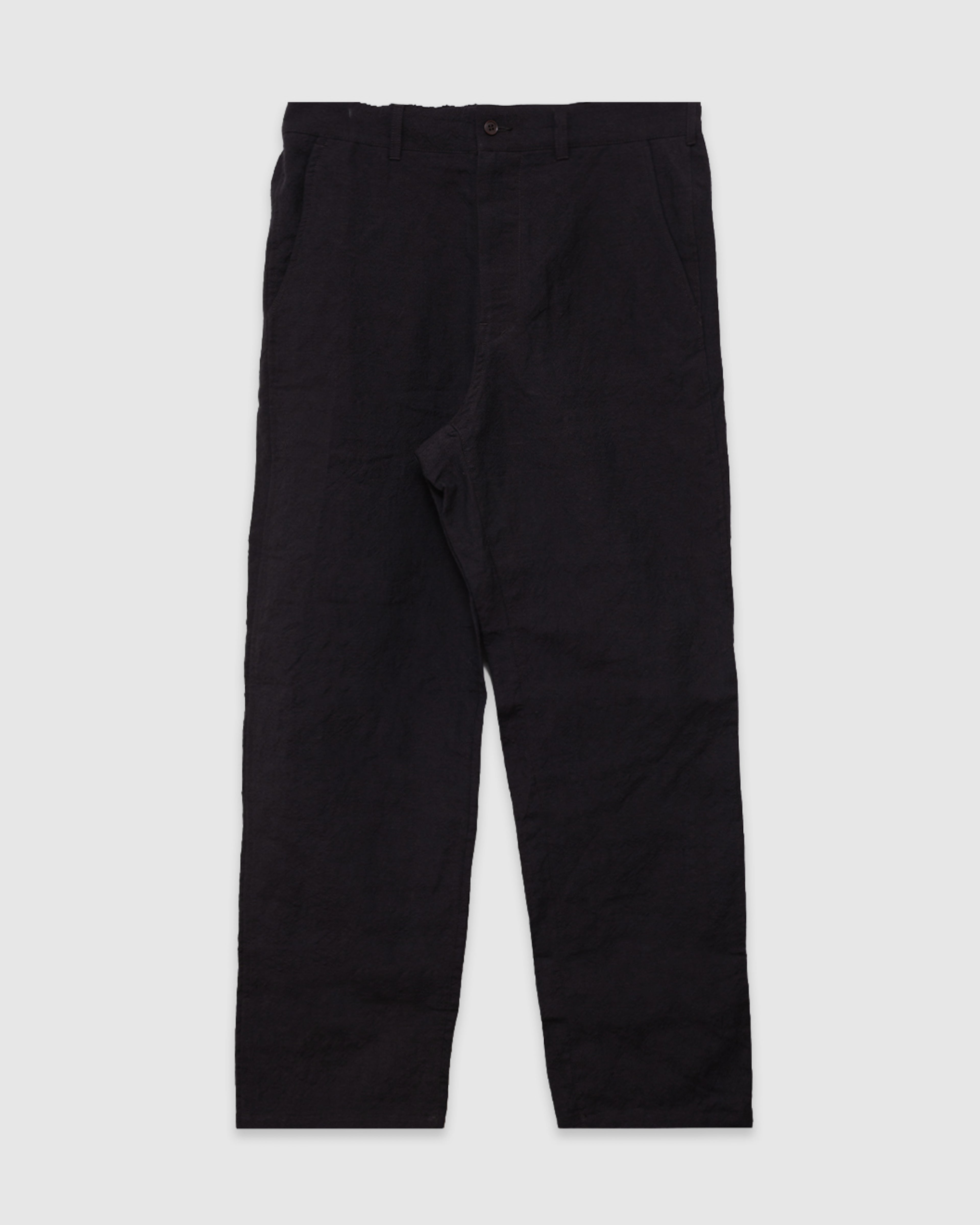 Tumble Washed Pegtop Pants Brown