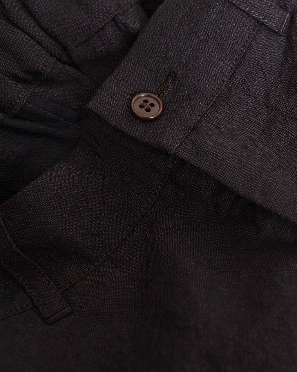 Tumble Washed Pegtop Pants Brown
