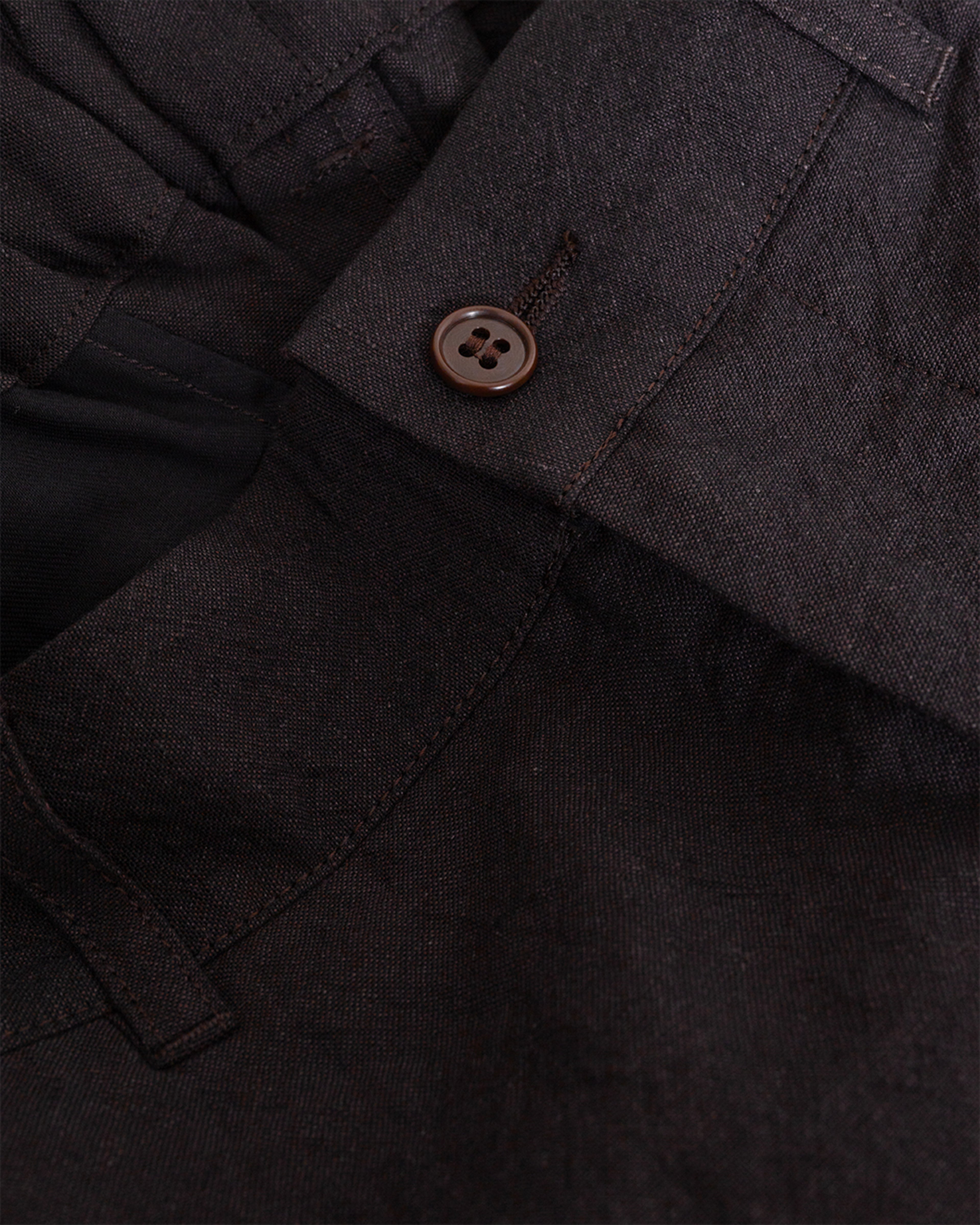 Tumble Washed Pegtop Pants Brown
