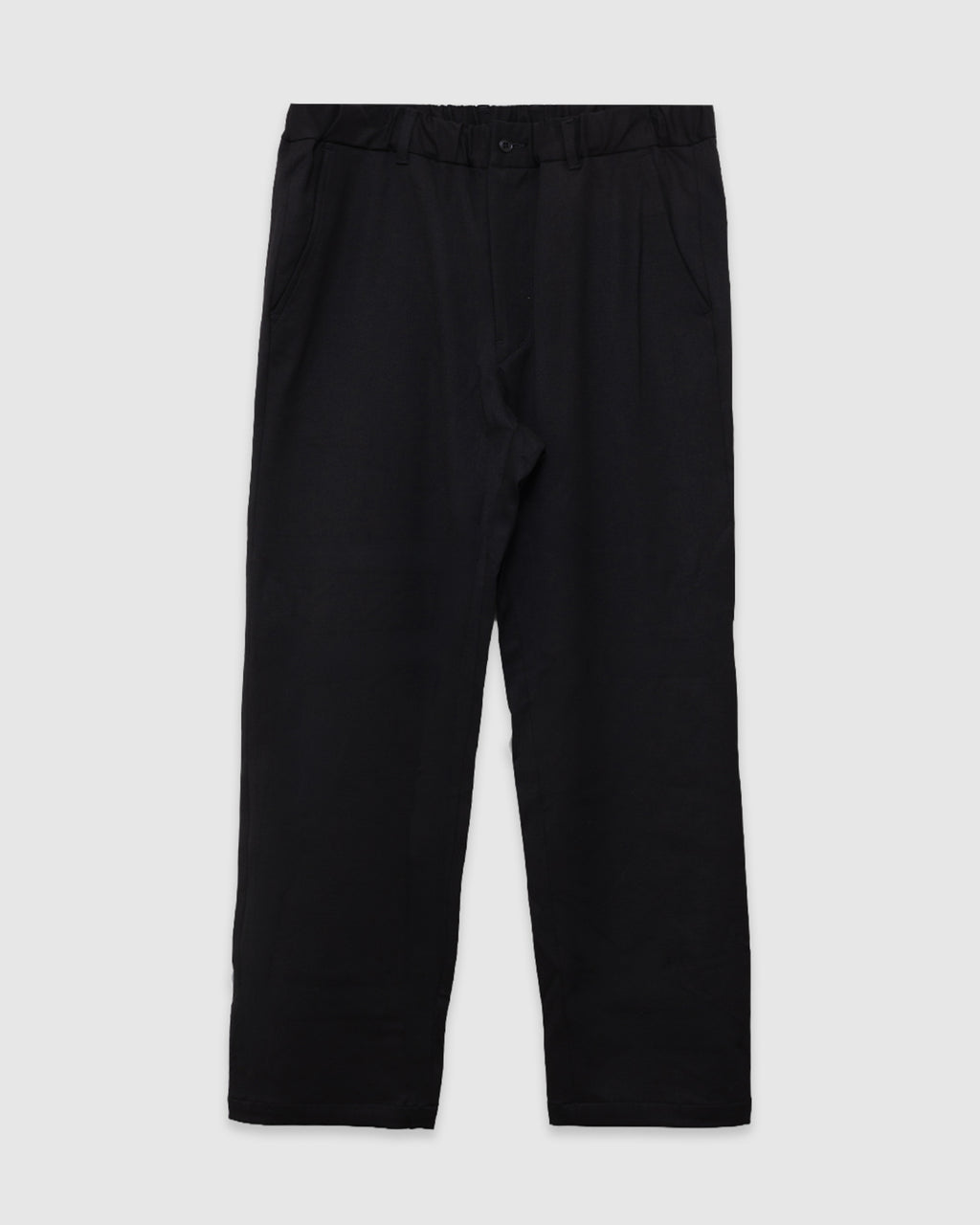 Twill Stretch Tapered Easy Pants Black