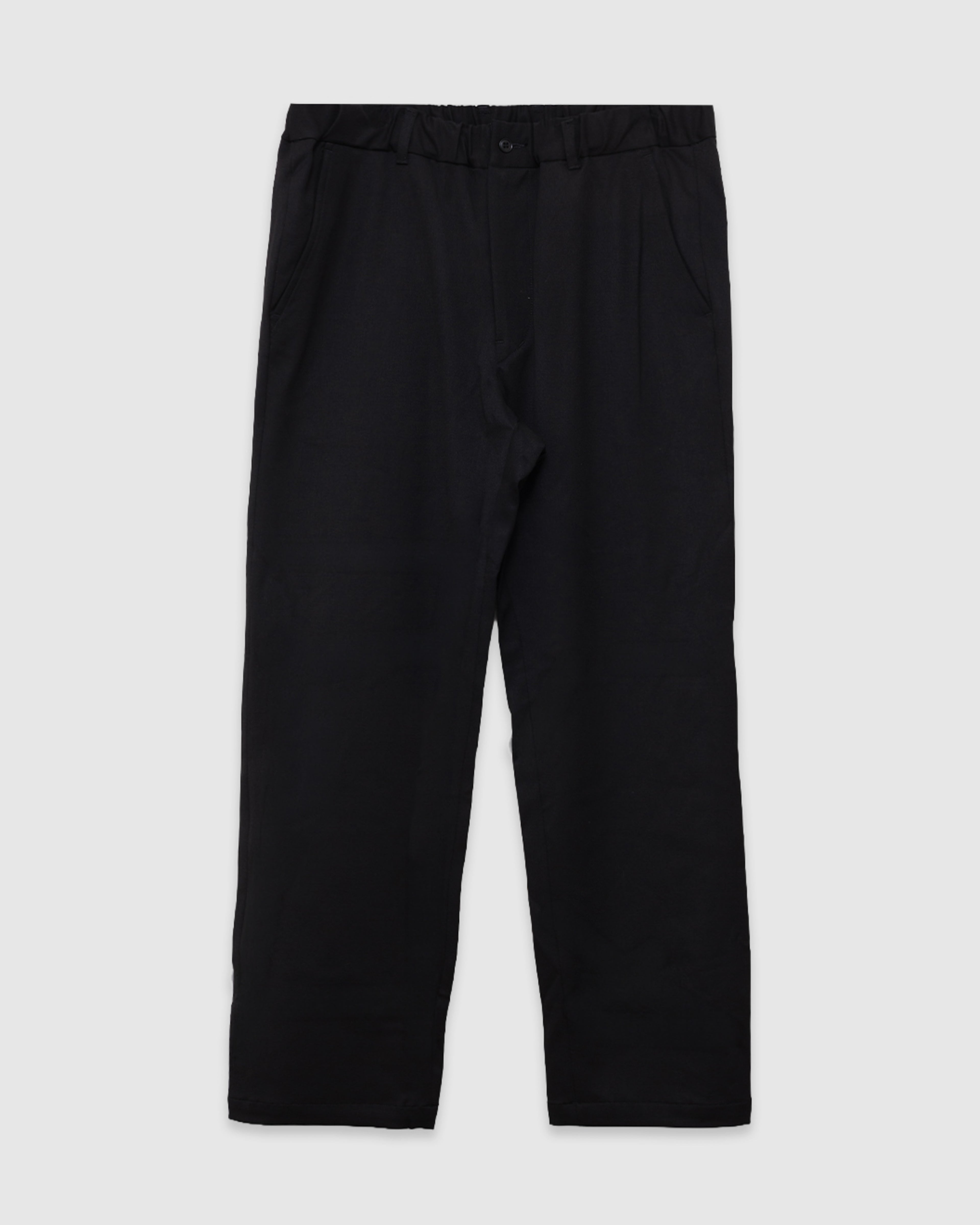 Twill Stretch Tapered Easy Pants Black