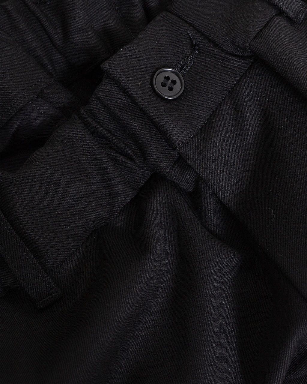 Twill Stretch Tapered Easy Pants Black