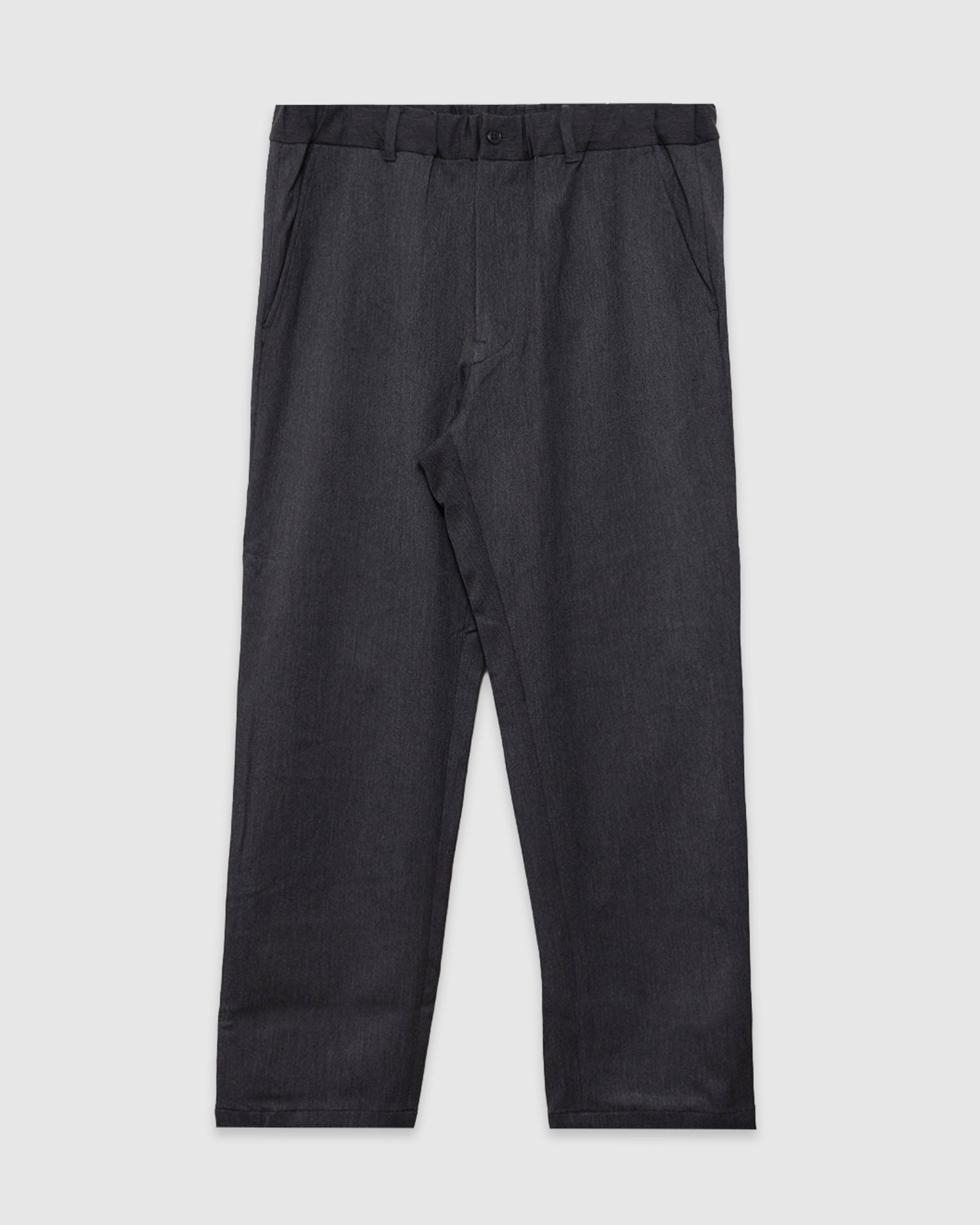 Twill Stretch Tapered Easy Pants Charcoal