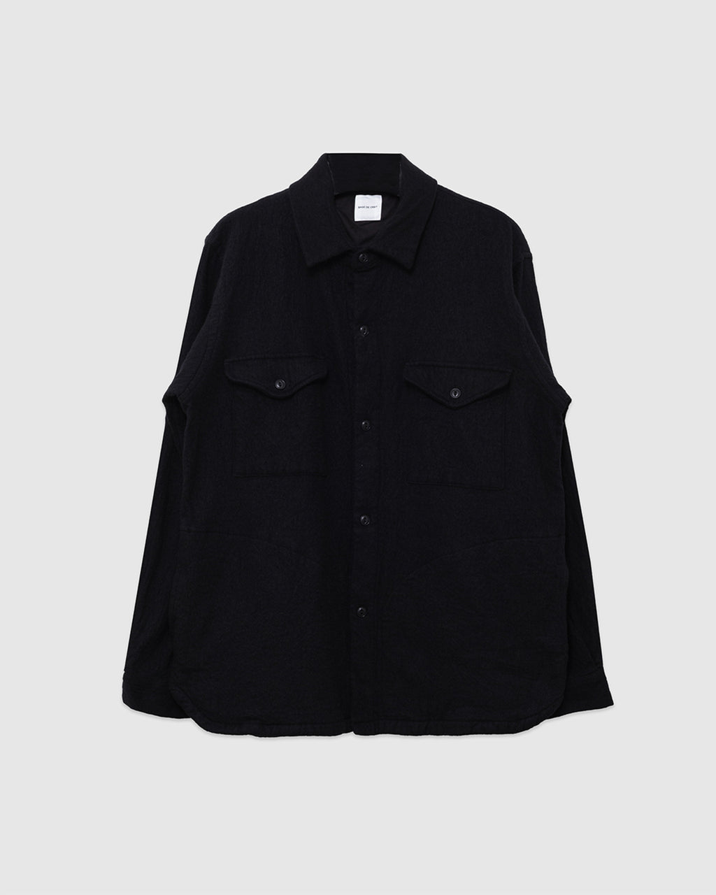 Washed Twill Work Shirt Black