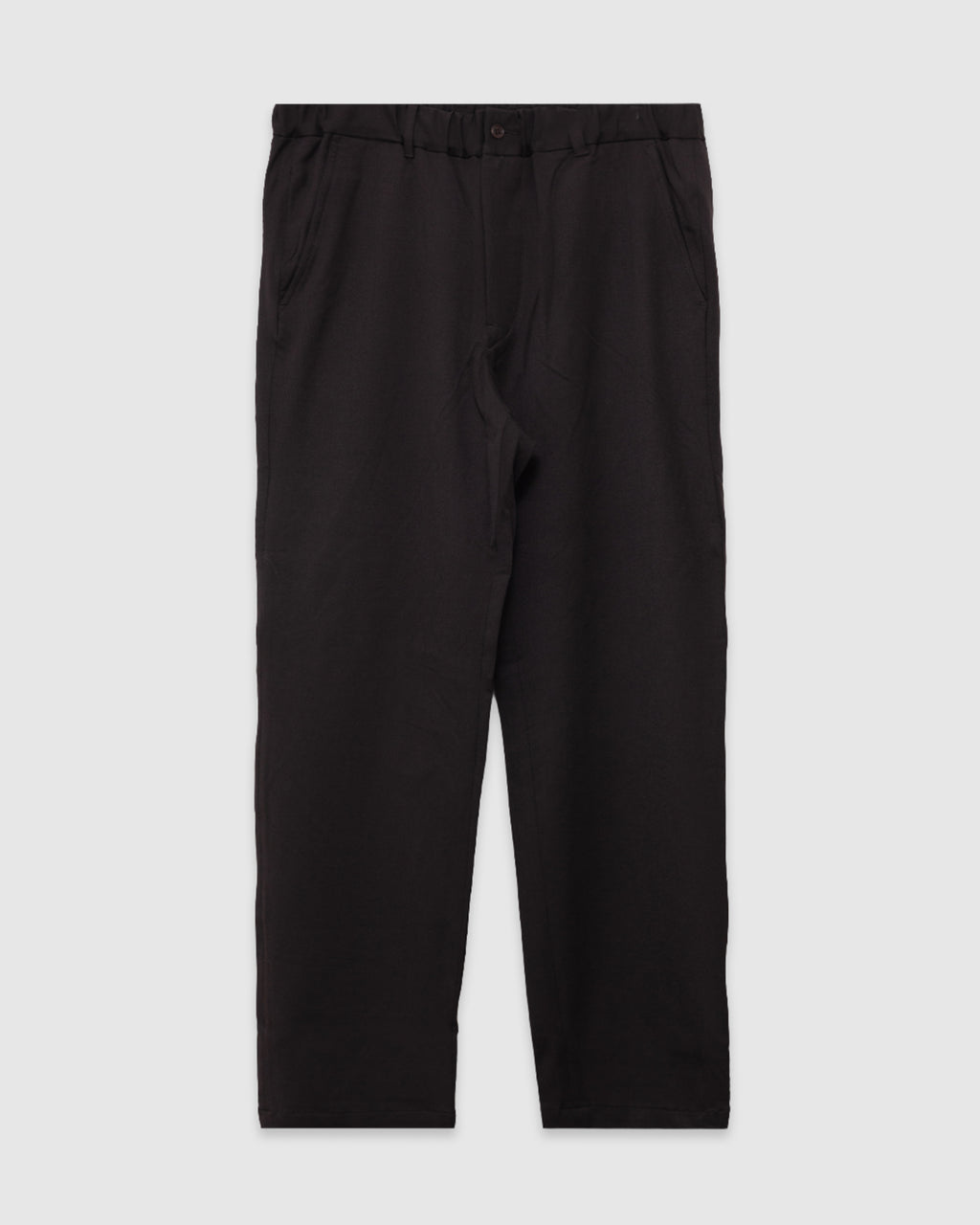Twill Stretch Tapered Easy Pants Brown