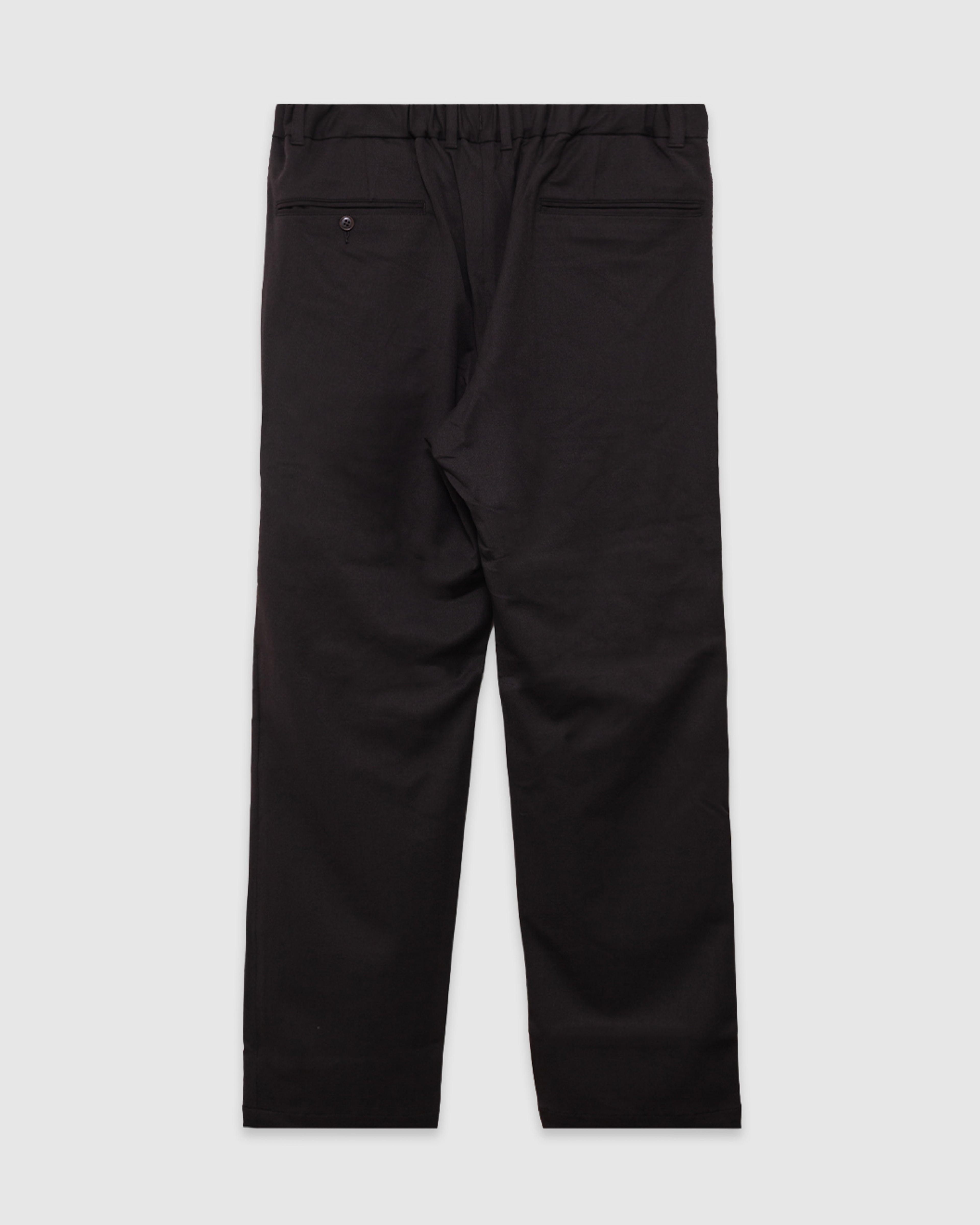 Twill Stretch Tapered Easy Pants Brown