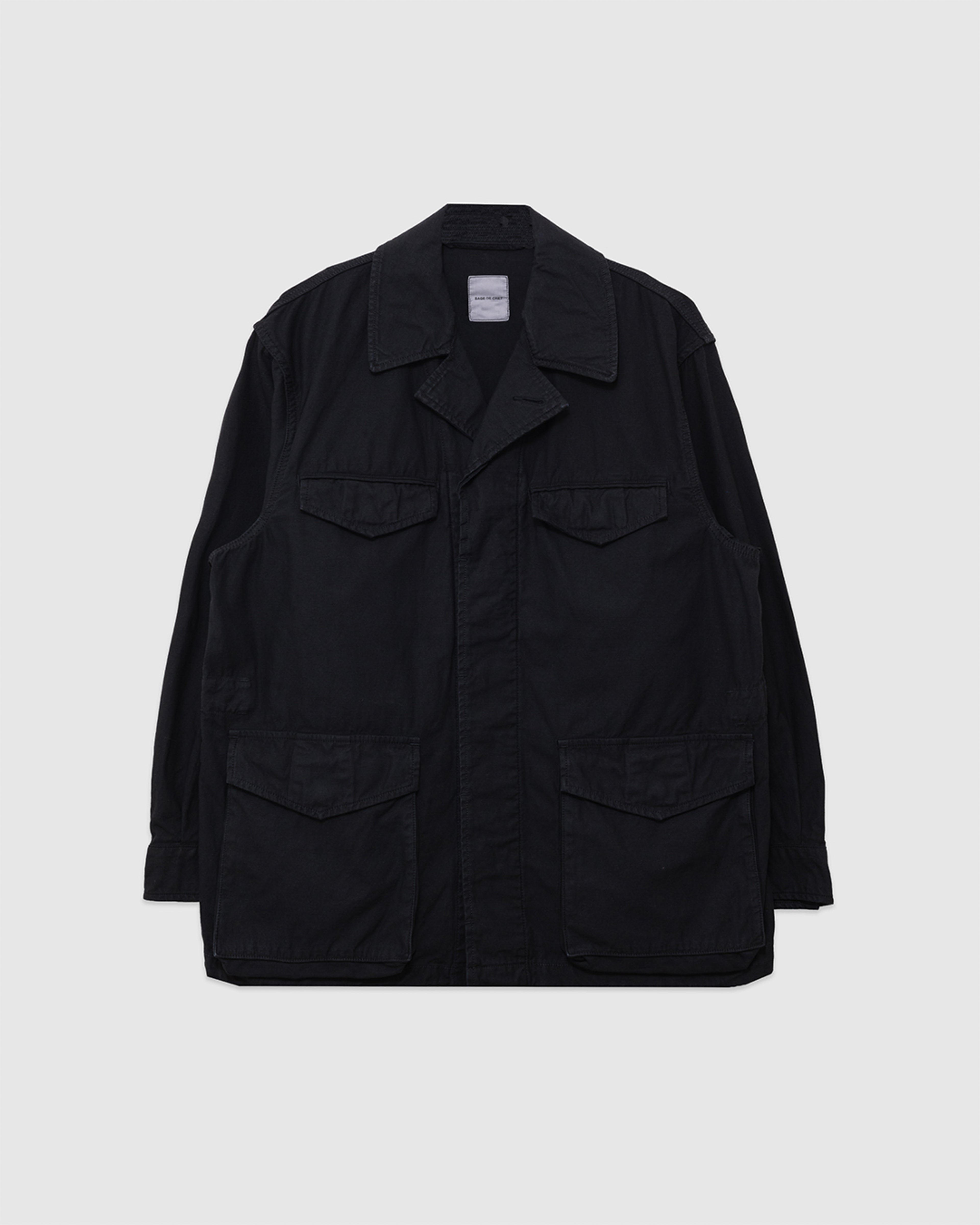 Back Satin M-47 Style Jacket Black
