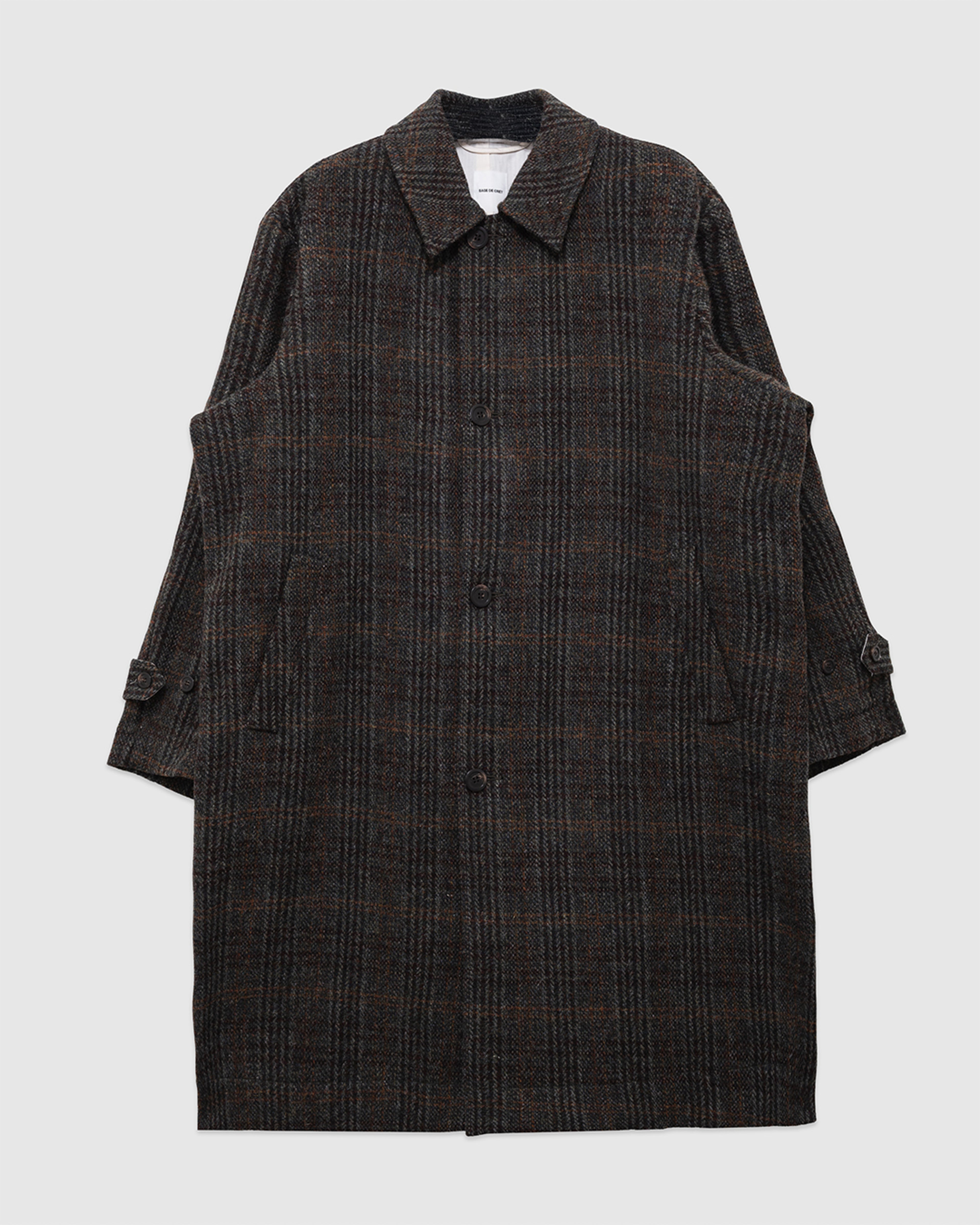Harris Tweed Balmacaan Overcoat Check