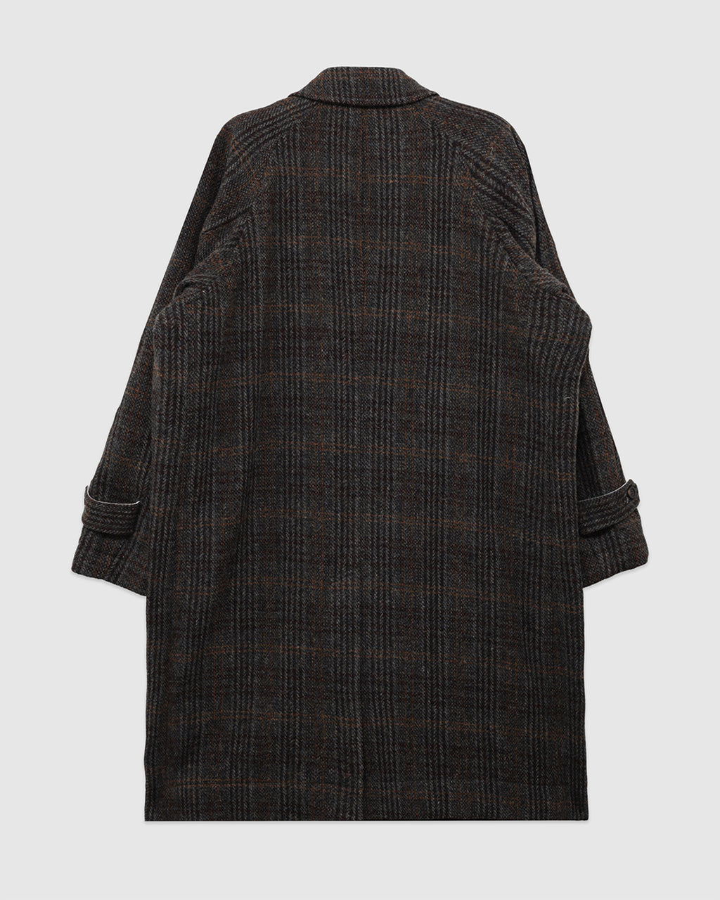 Harris Tweed Balmacaan Overcoat Check