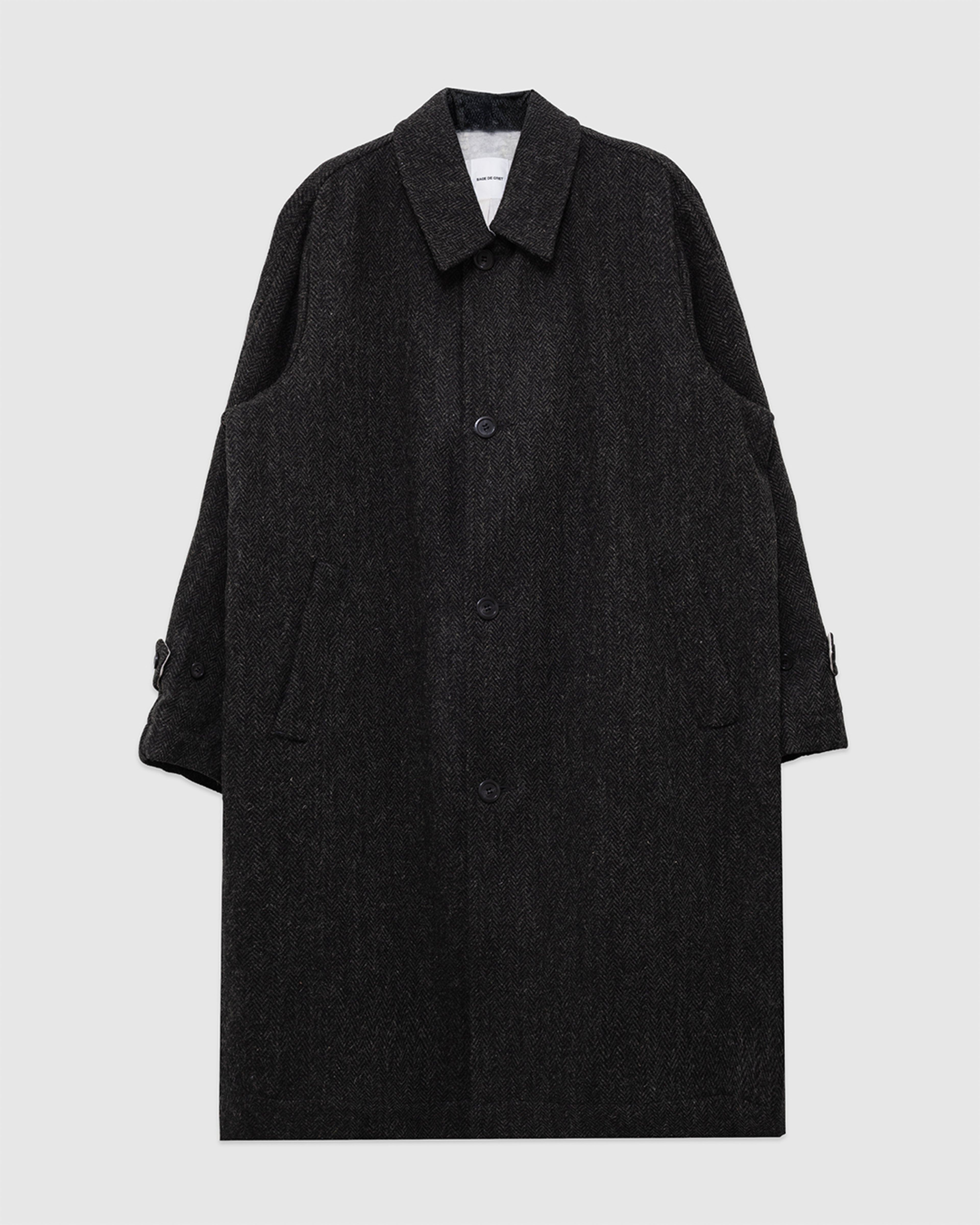 Harris Tweed Balmacaan Overcoat Herringbone
