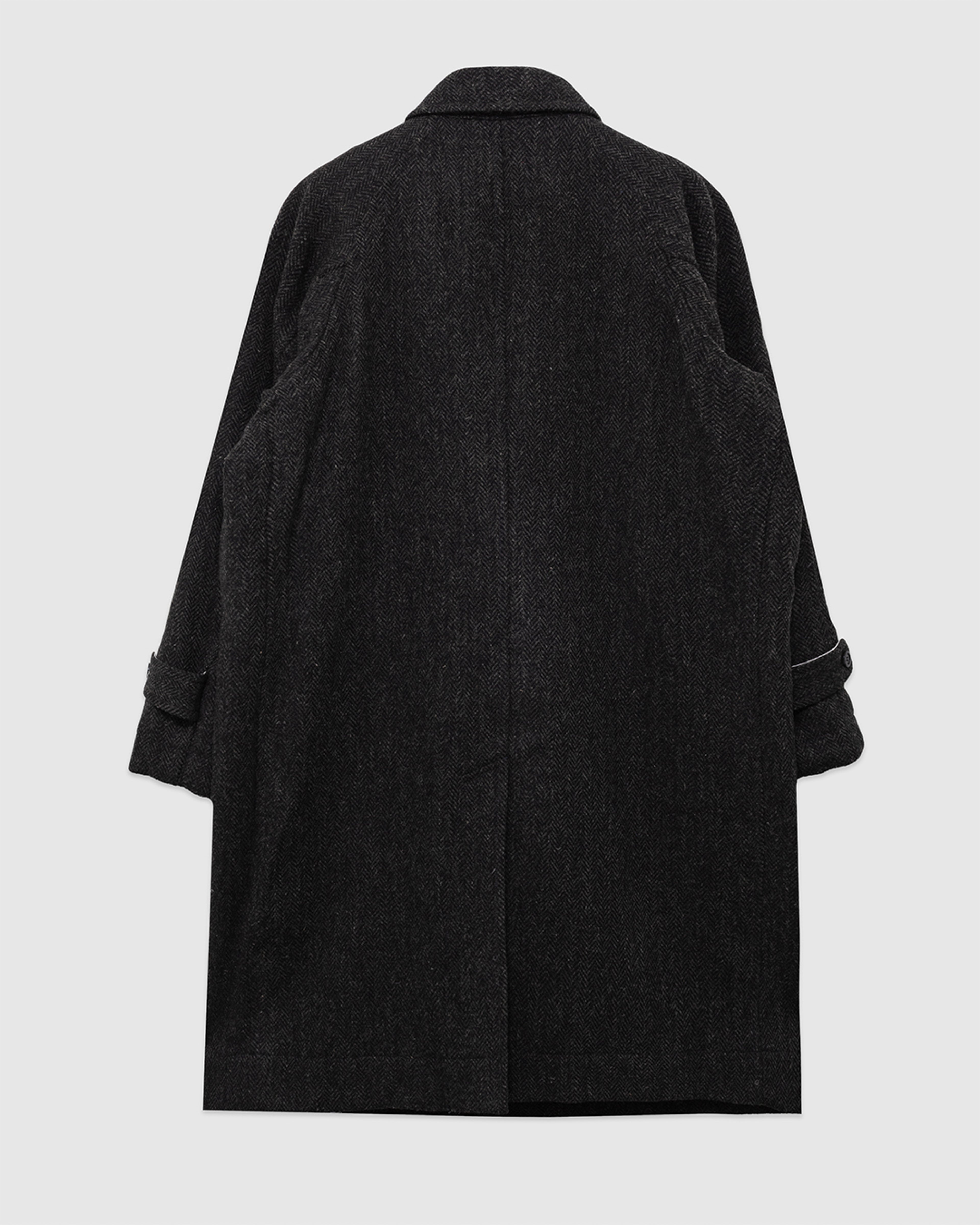 Harris Tweed Balmacaan Overcoat Herringbone