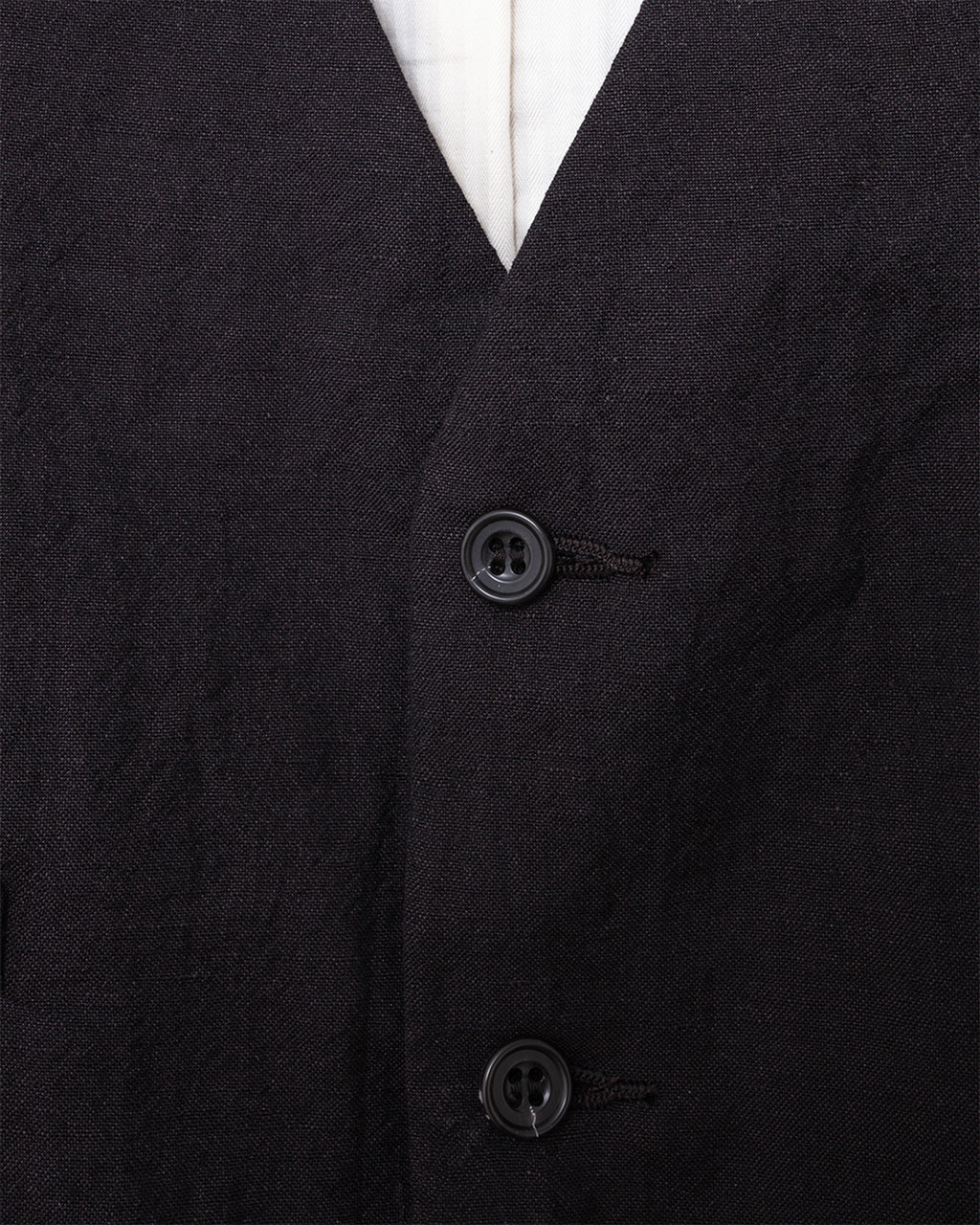 Tumble Washed Classic Vest Brown
