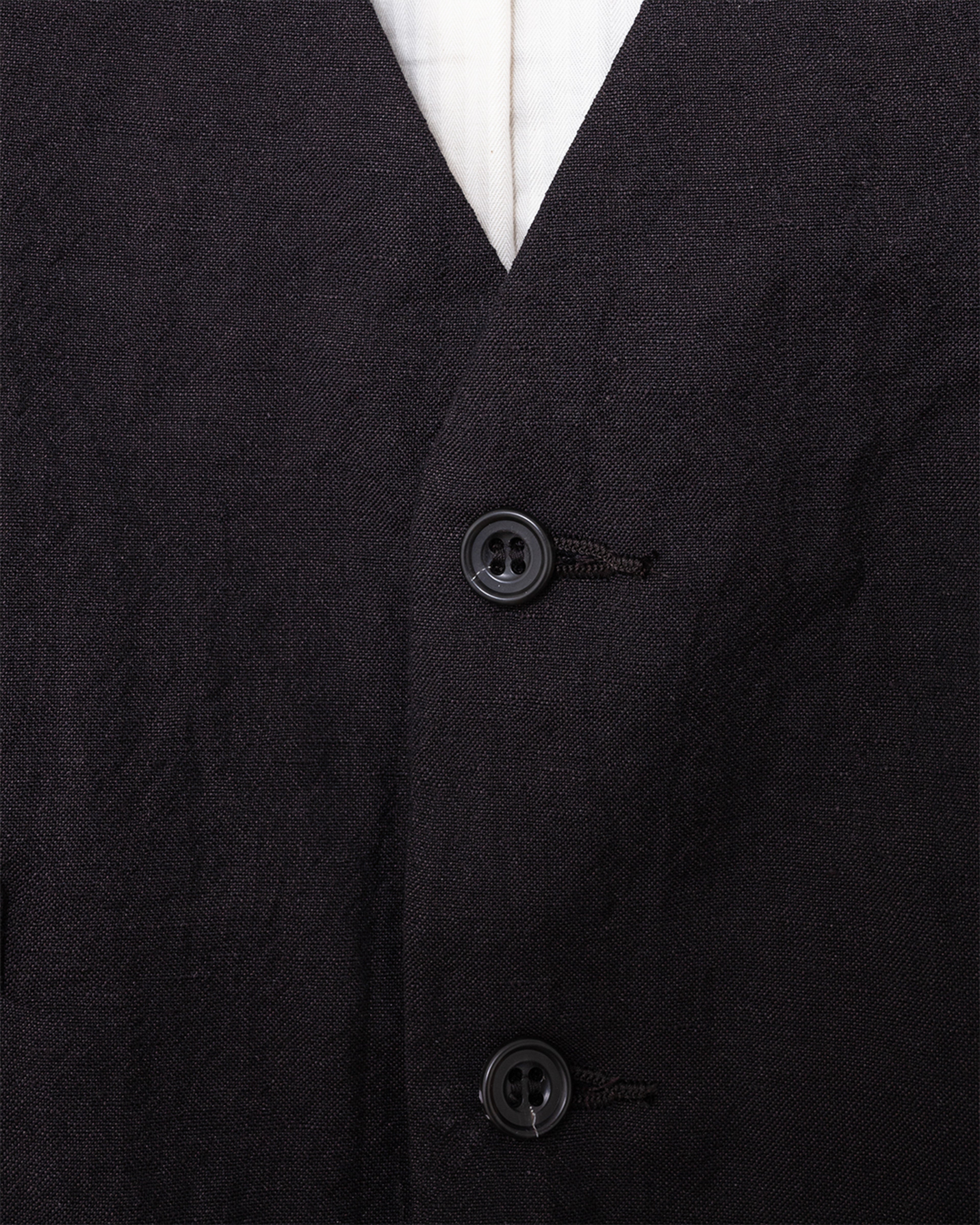 Tumble Washed Classic Vest Brown