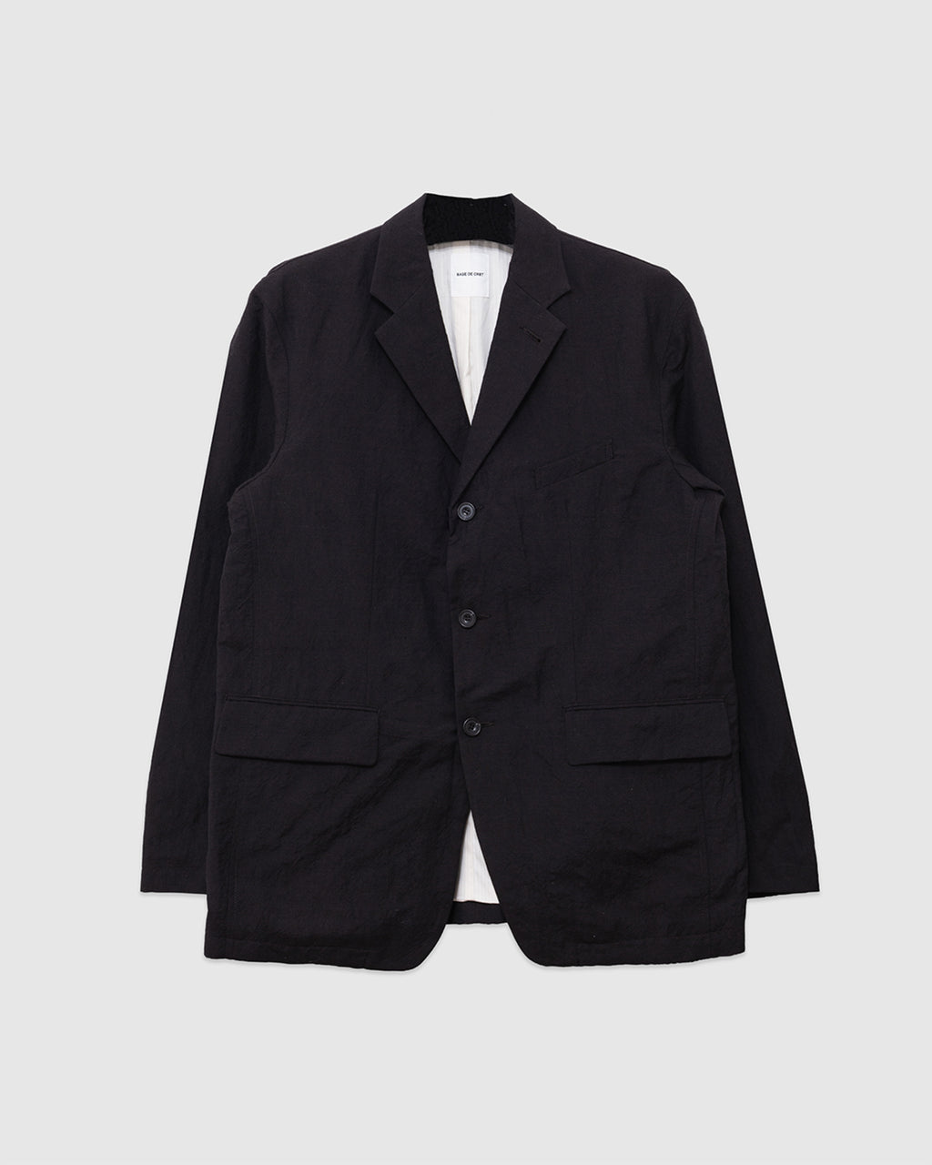 Tumble Washed Three-button Tailored Jacket Brown