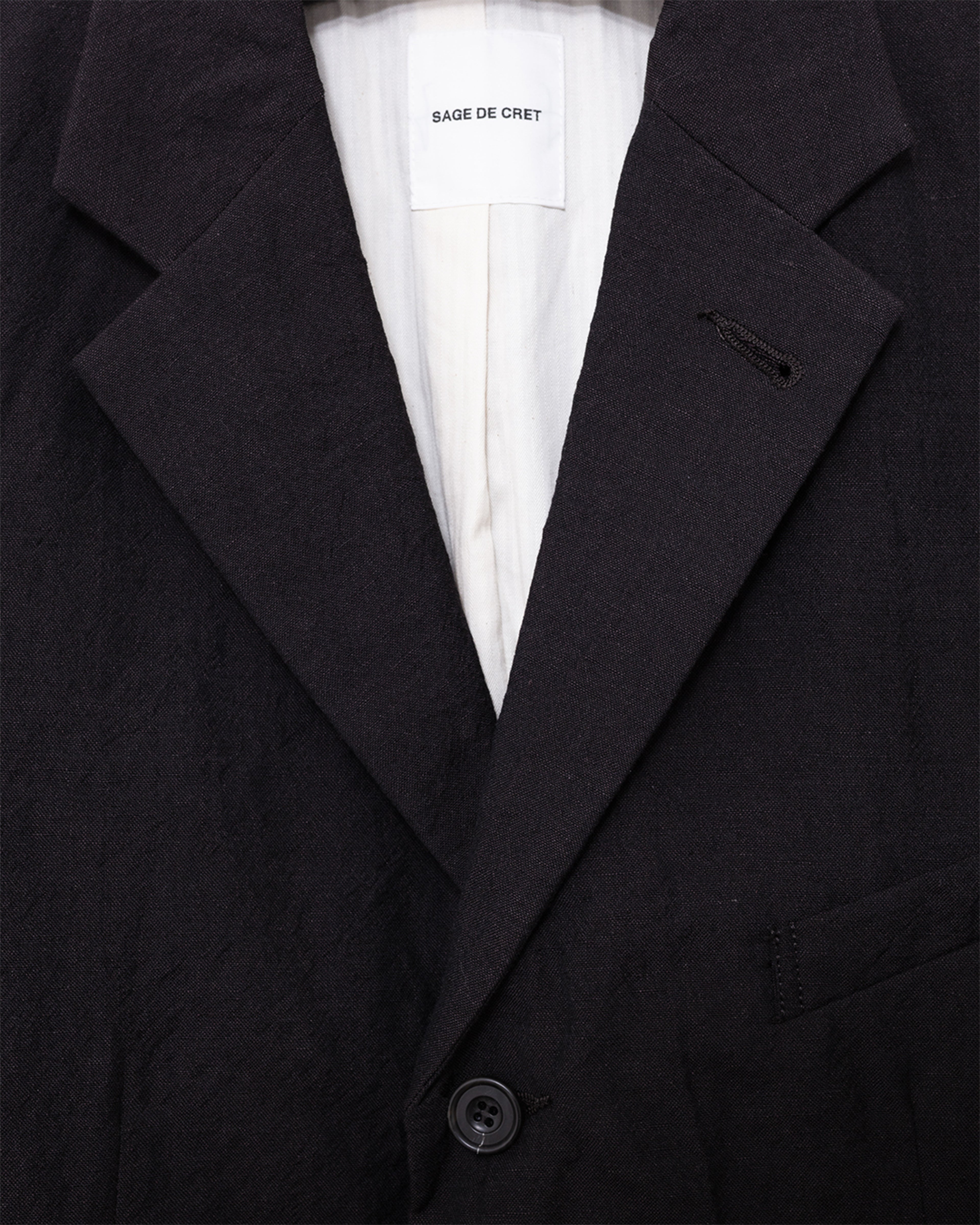 Tumble Washed Three-button Tailored Jacket Brown