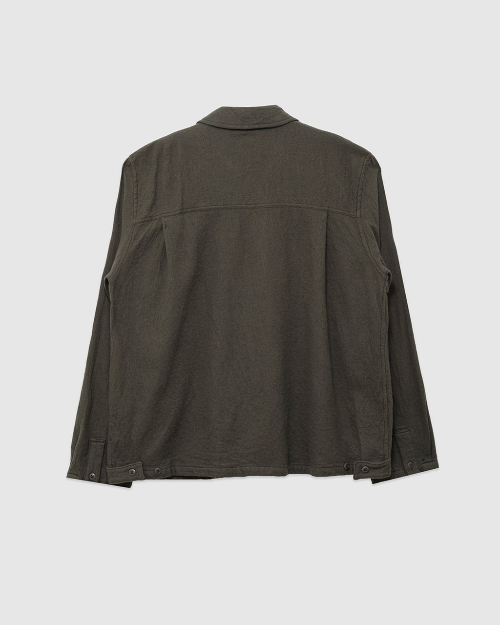 Washed Twill Shirt Jacket Olive