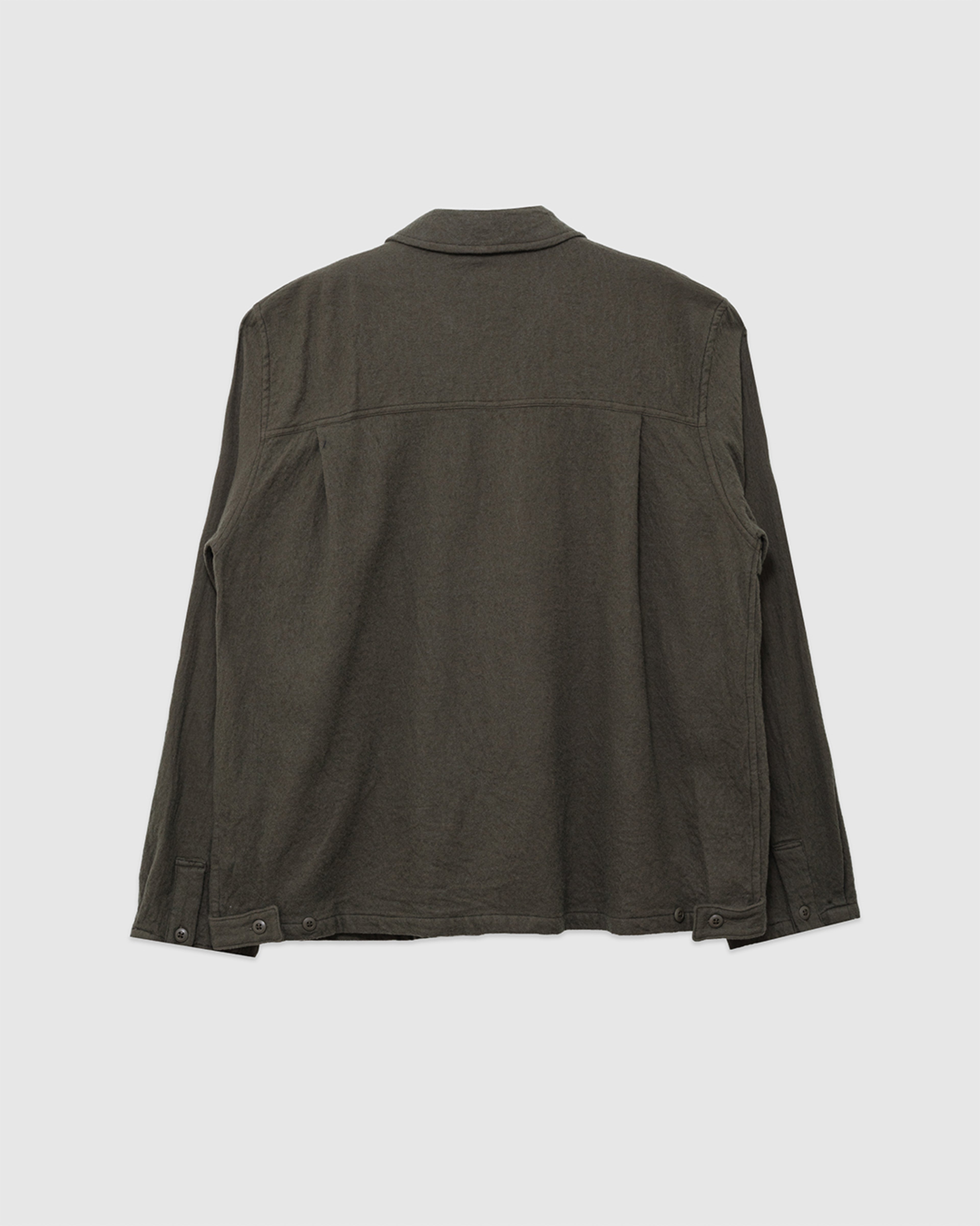 Washed Twill Shirt Jacket Olive