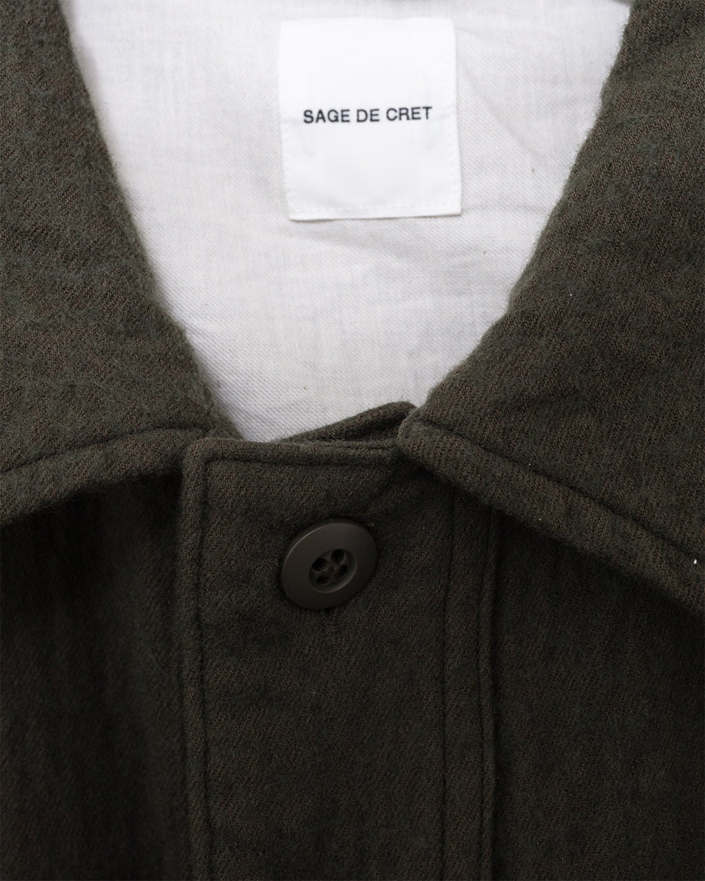 Washed Twill Shirt Jacket Olive