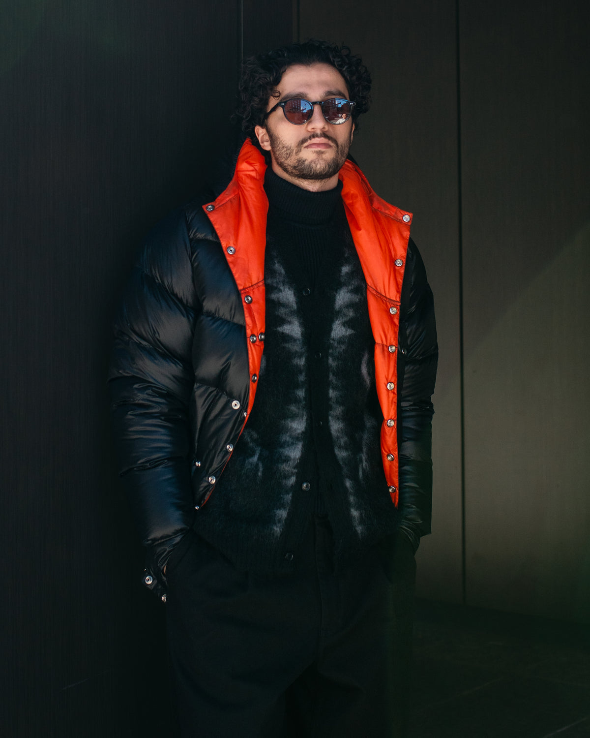 Snap Parka (Nylon) Black