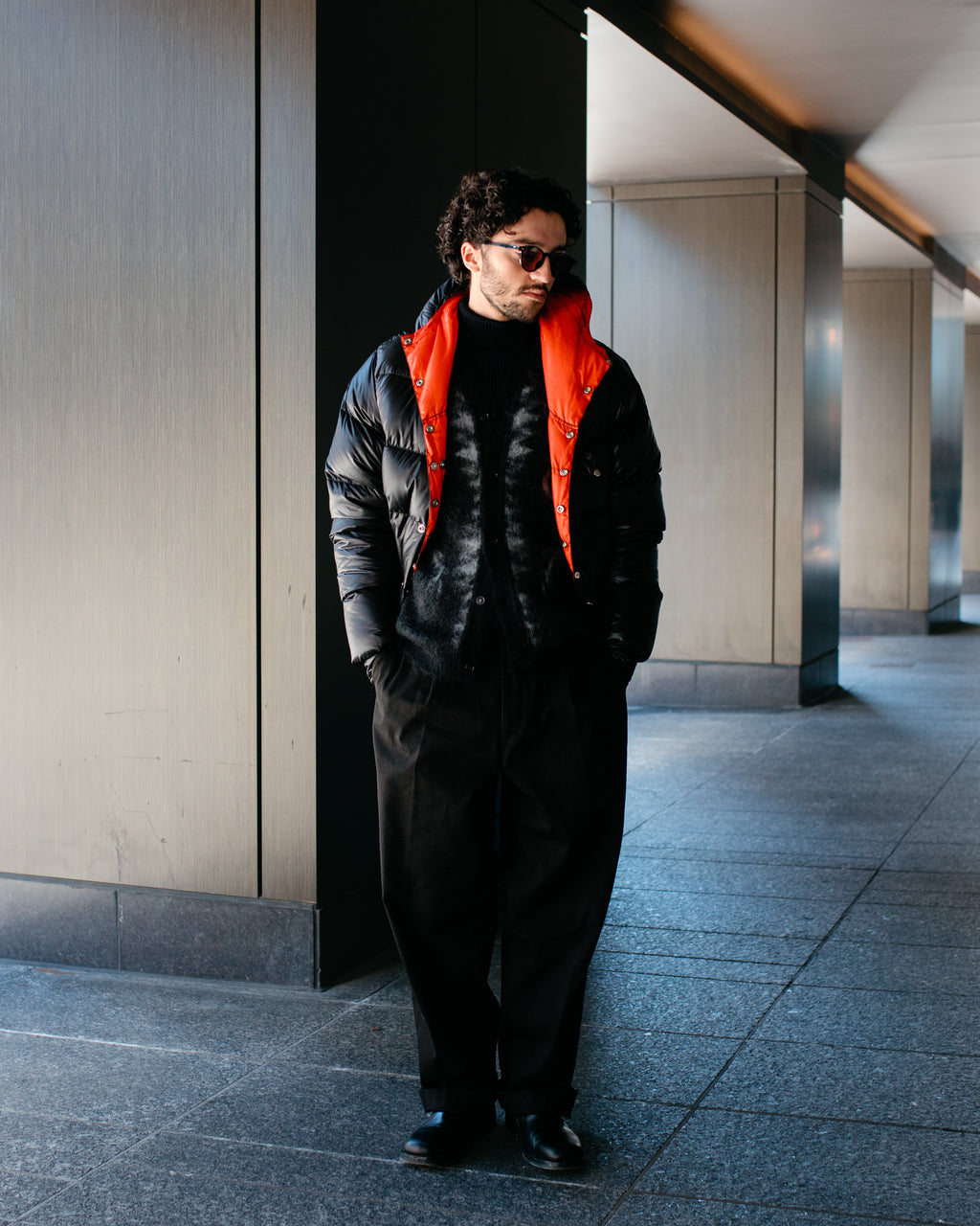 Snap Parka (Nylon) Black