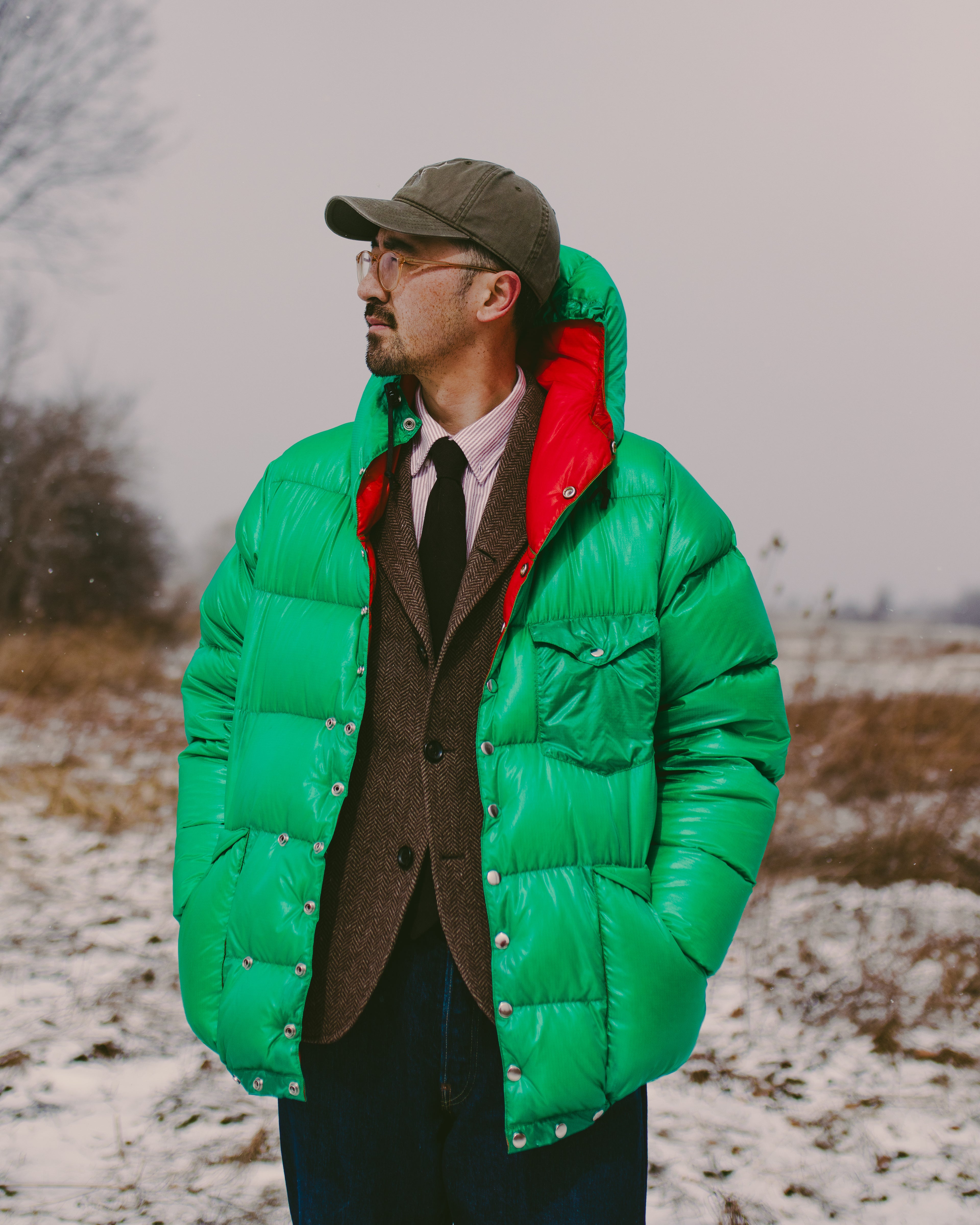 Snap Parka (Nylon) Kelly Green