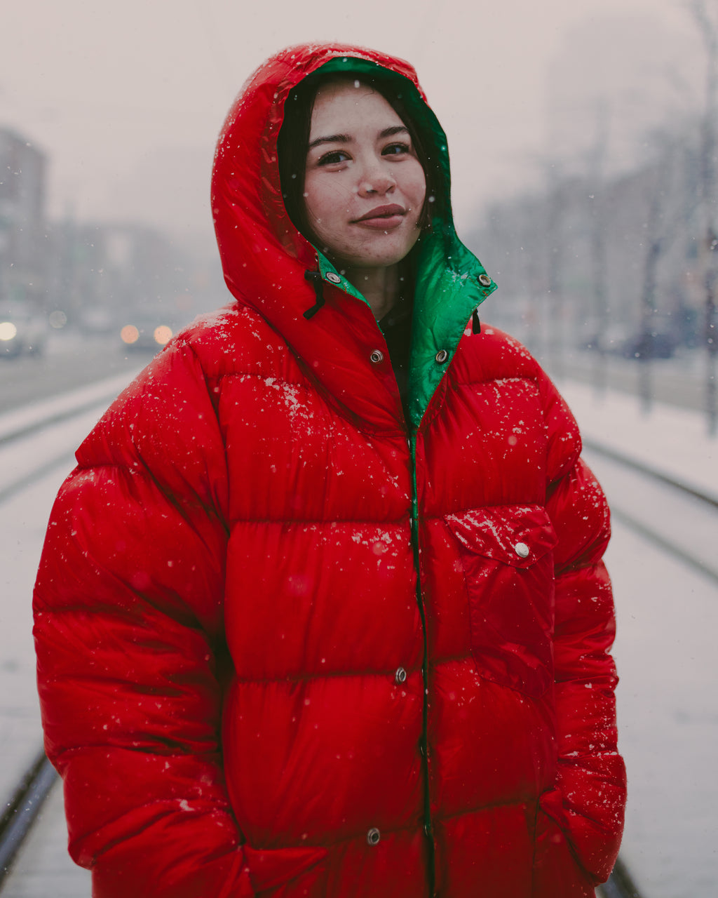 Snap Parka (Nylon) Orange