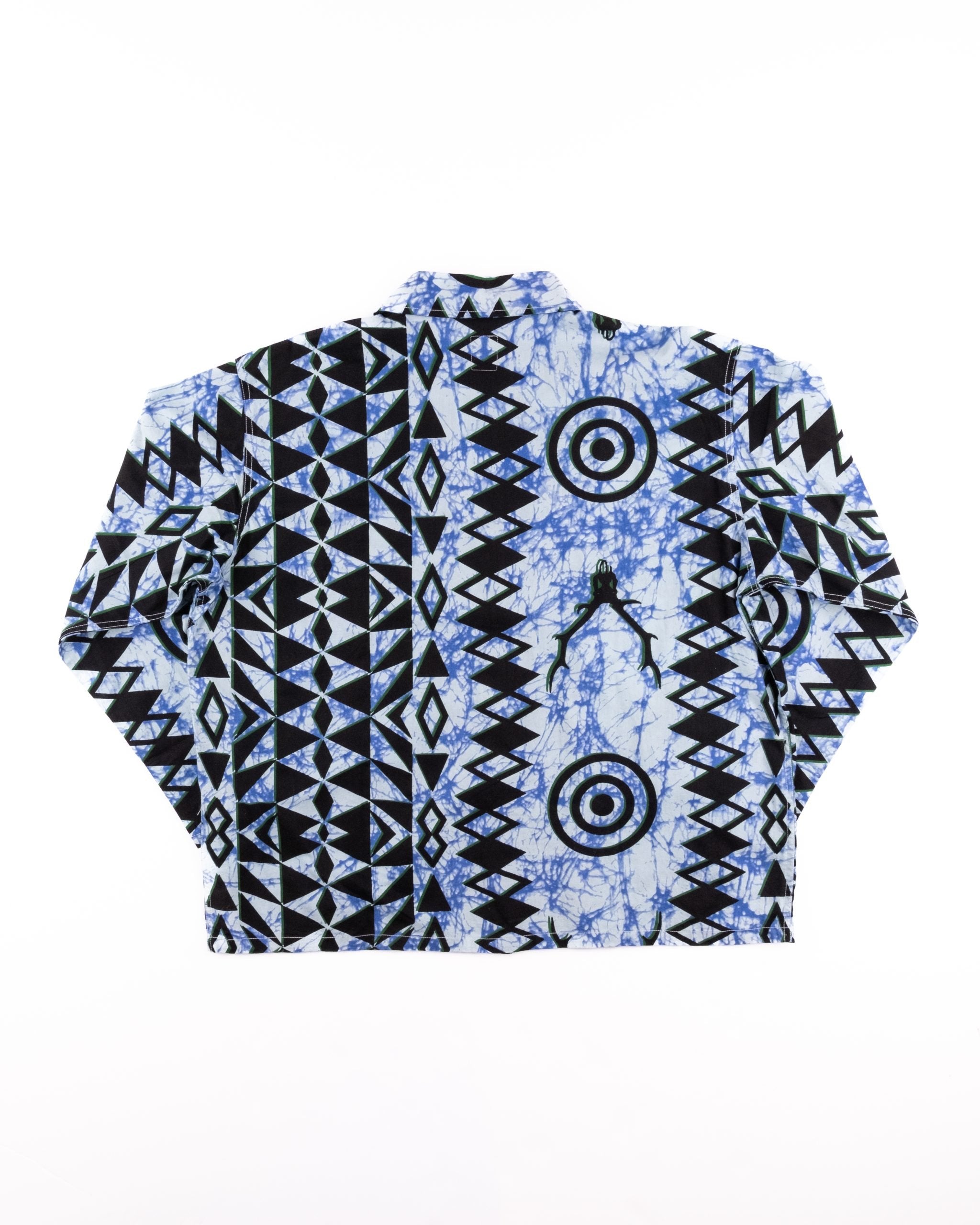 Hunting Shirt Skull & Target Batik Print