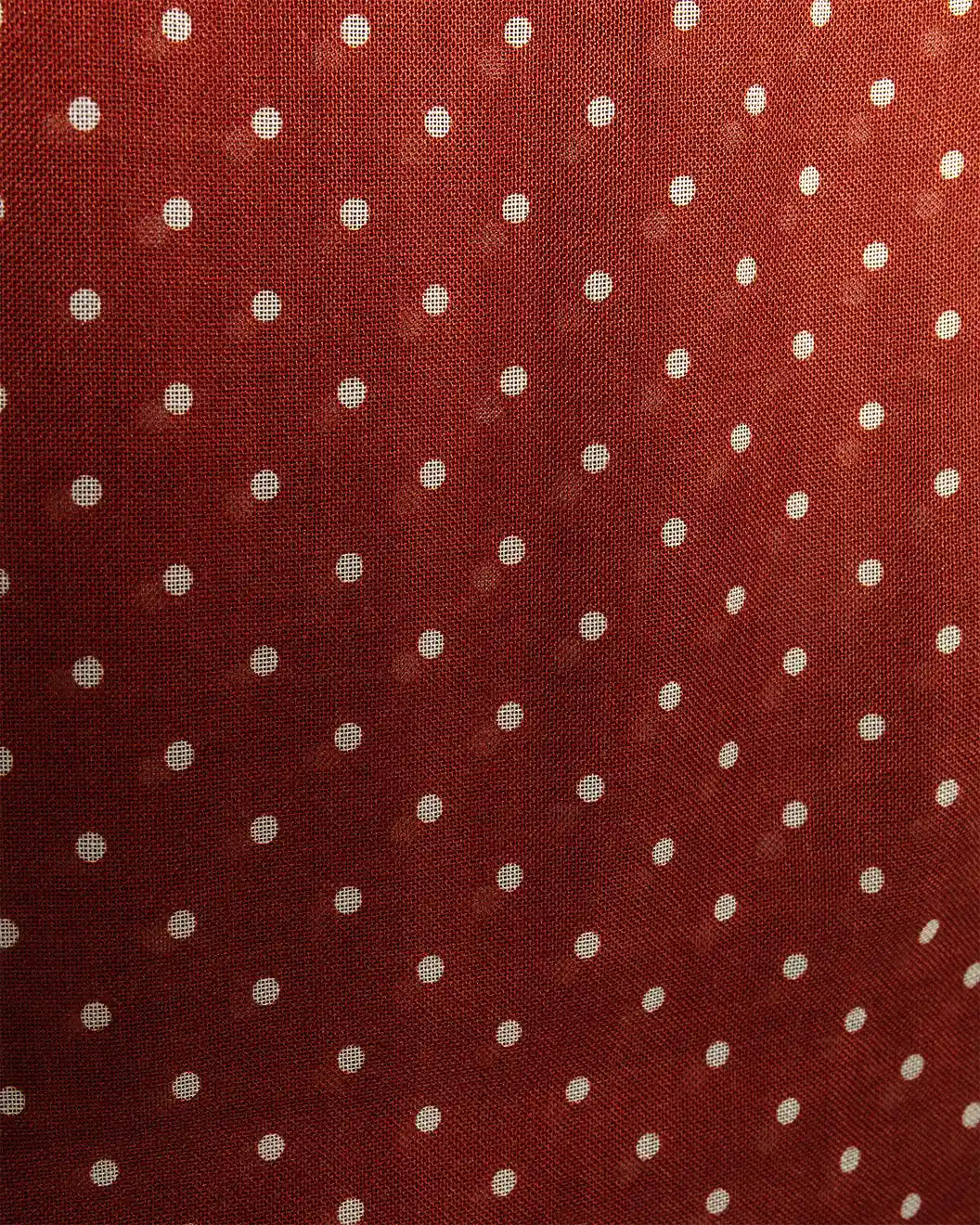 Spot Print Shoestring Scarf Chestnut