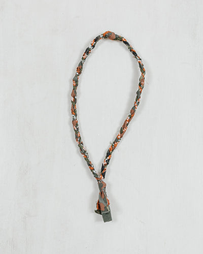 Free Spirit Bandana Necklace #9 - Vintage Military Camo/ Burnt Orange