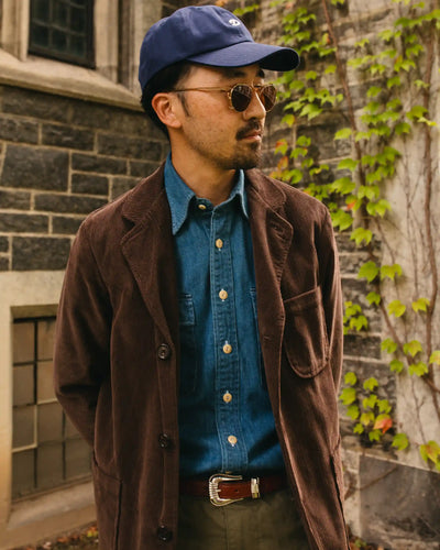 Three Button Jacket Cord Cacao