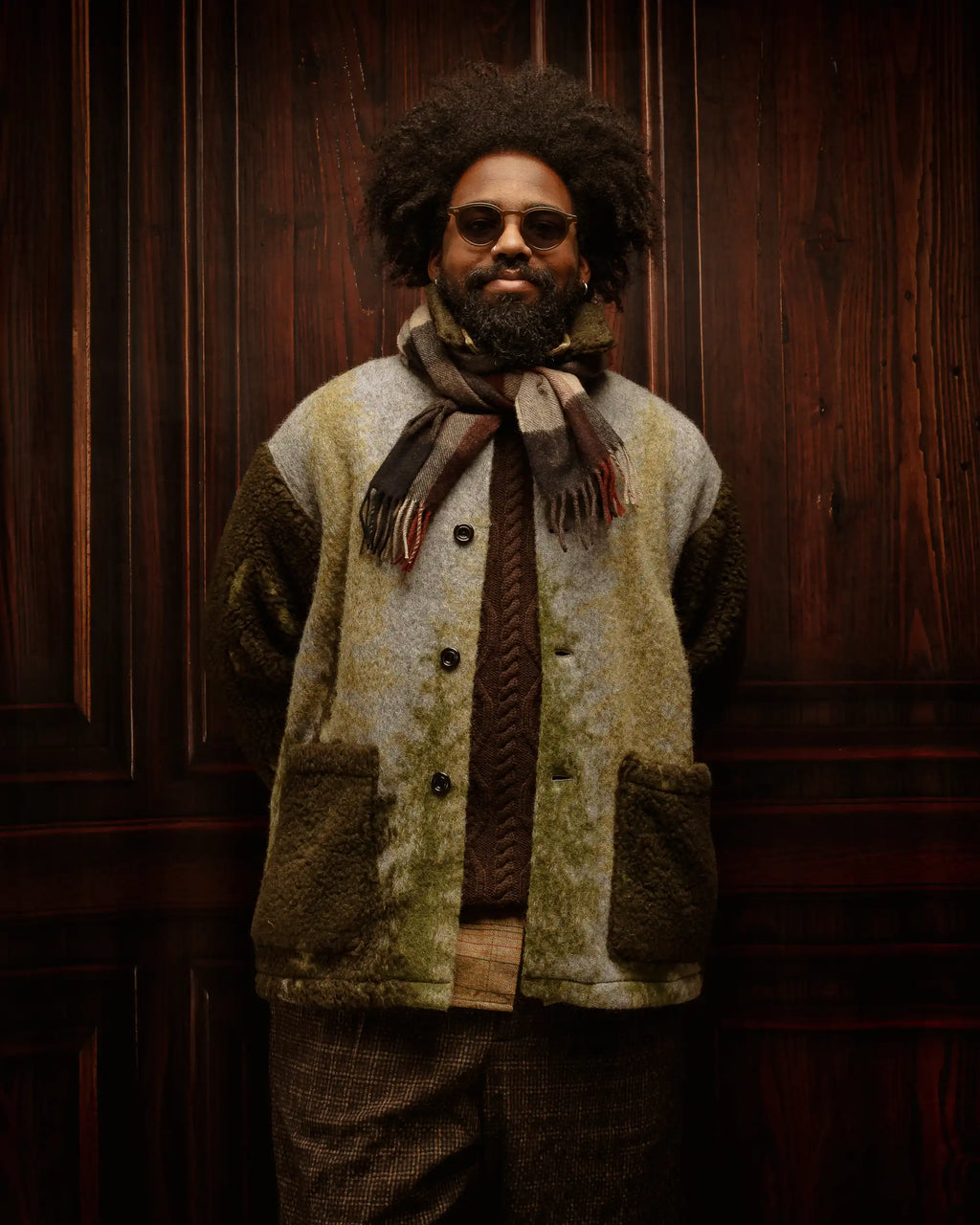 Tisserand Air Wide Jacket Coperta Pini Biella